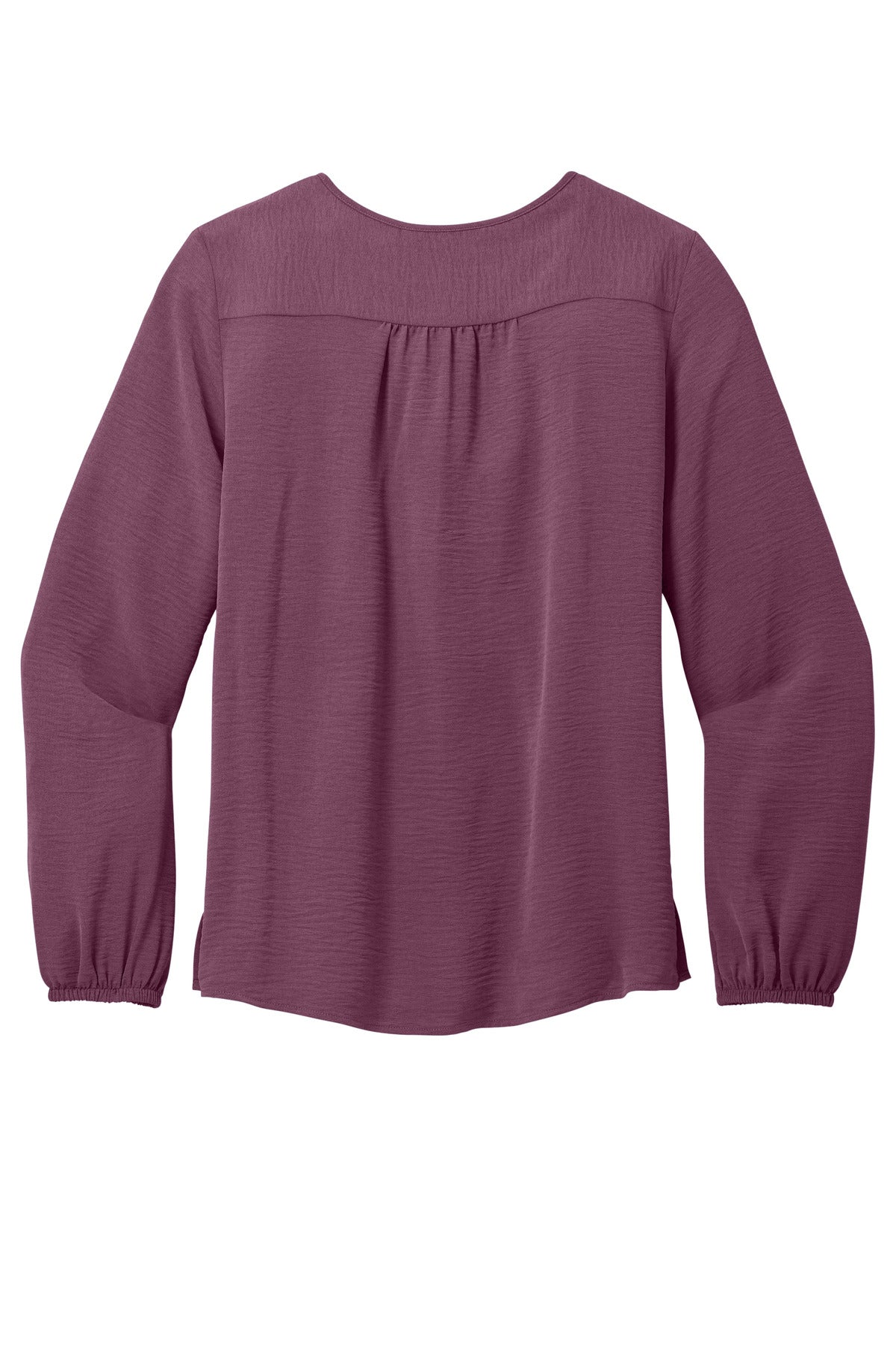 Rear View of PurpleMist Port Authority Women's Textured Crepe Blouse LW714