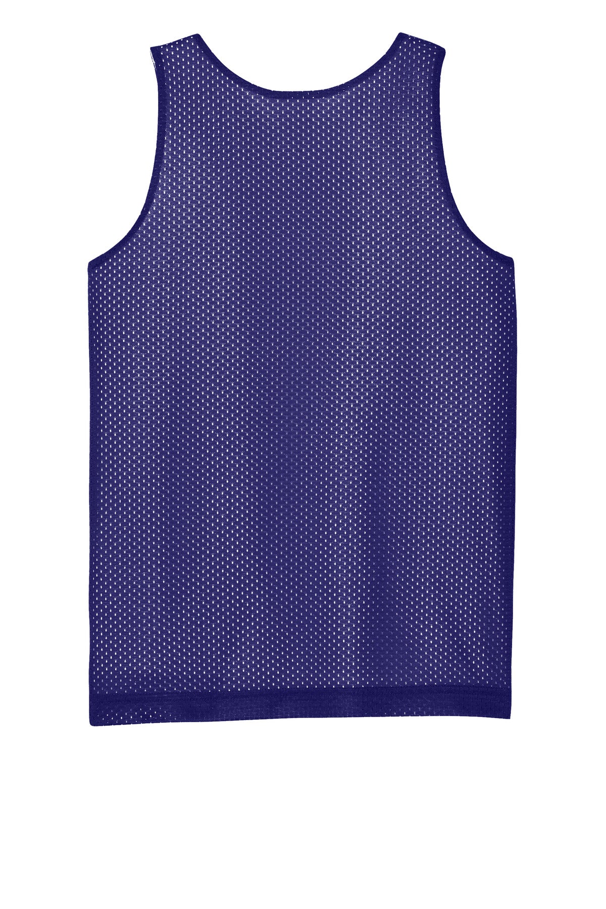 Rear View of Purple/Wh Sport-Tek Youth PosiCharge Reversible Mesh Tank YST5000