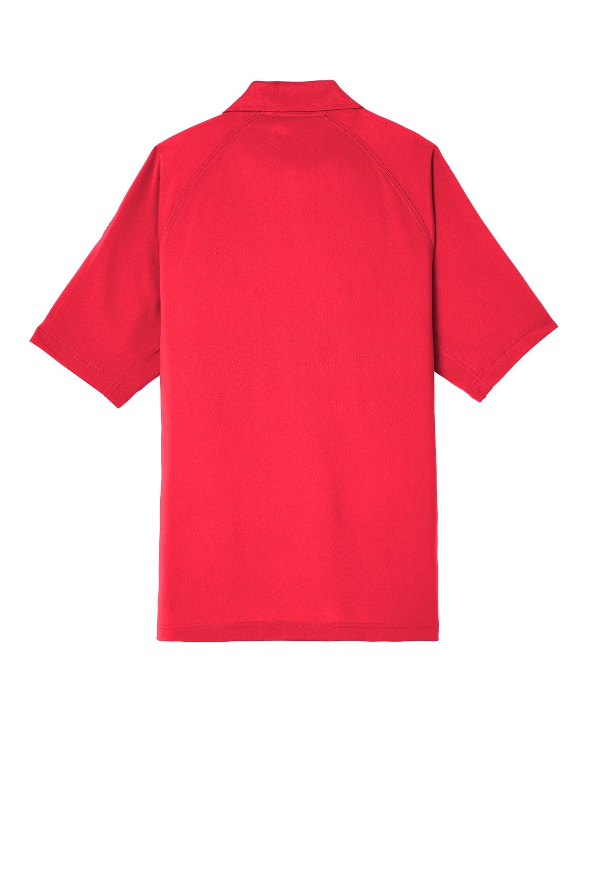 Rear View of Red CornerStone Select Lightweight Snag-Proof Tactical Polo. CS420