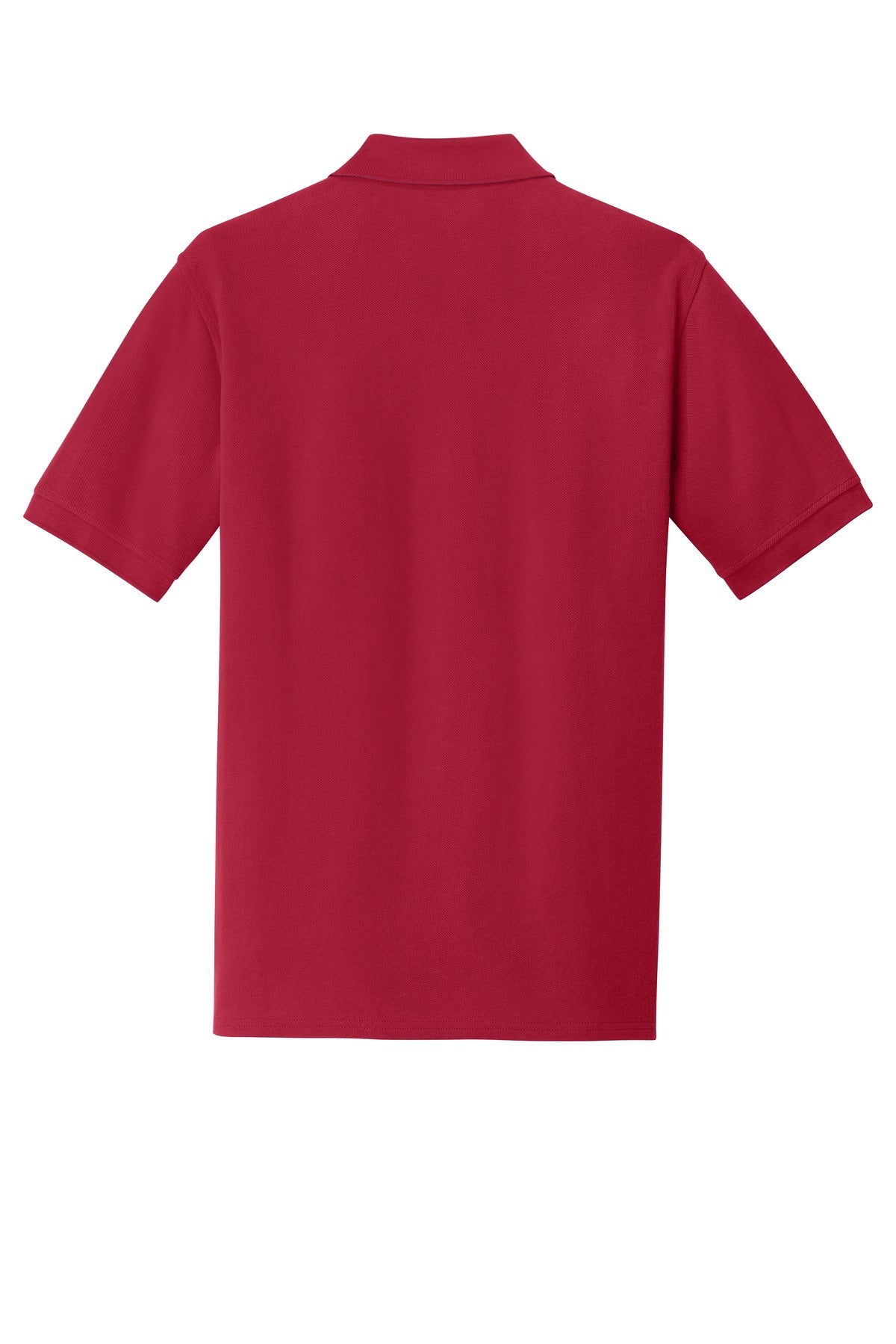 Rear View of Red Port & Company Combed Ring Spun Pique Polo. KP1500