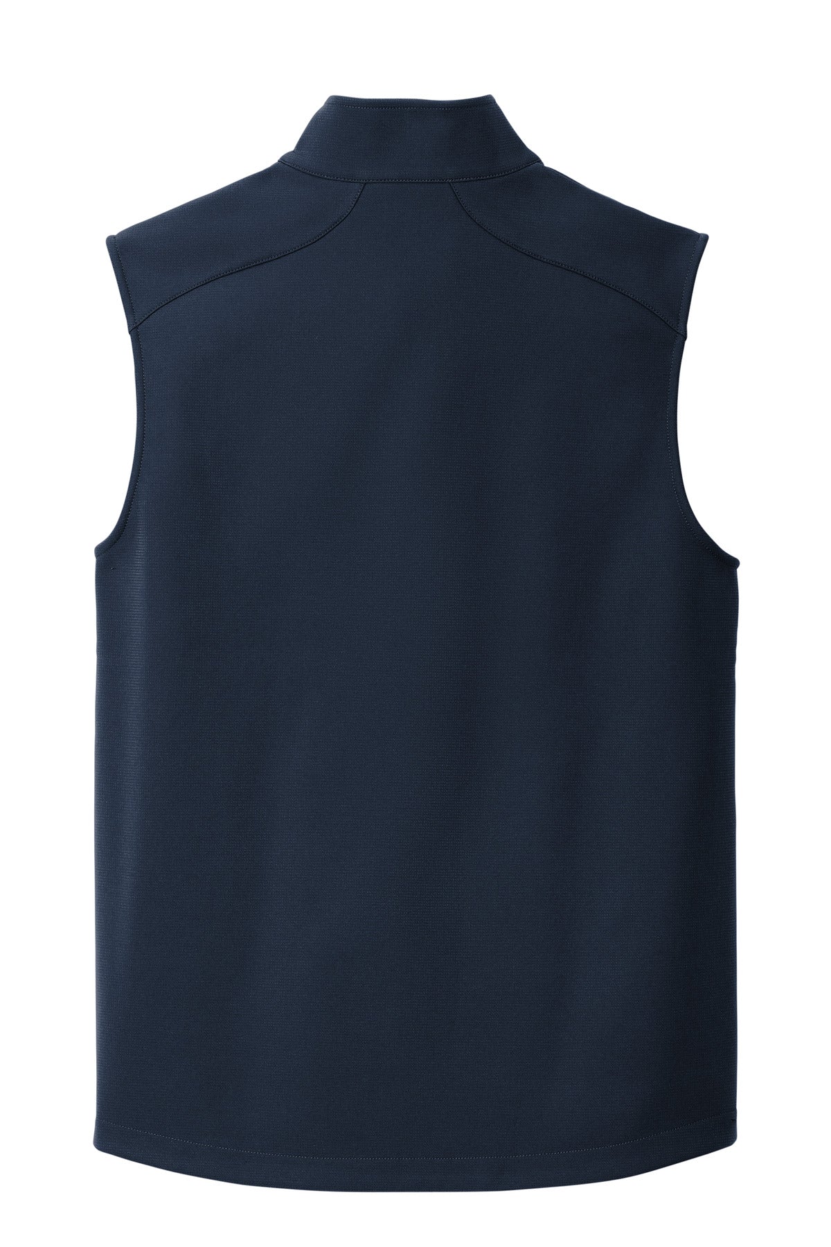 Rear View of RiverBlNv Eddie Bauer Stretch Soft Shell Vest EB546