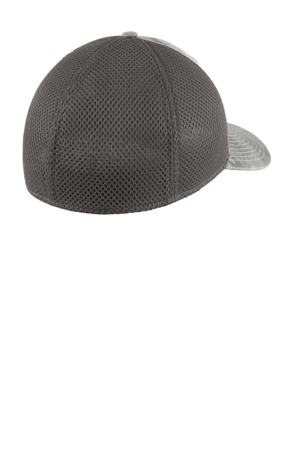 Rear View of Rnst Gy Ca/Gra New Era Tonal Camo Stretch Tech Mesh Cap NE1091