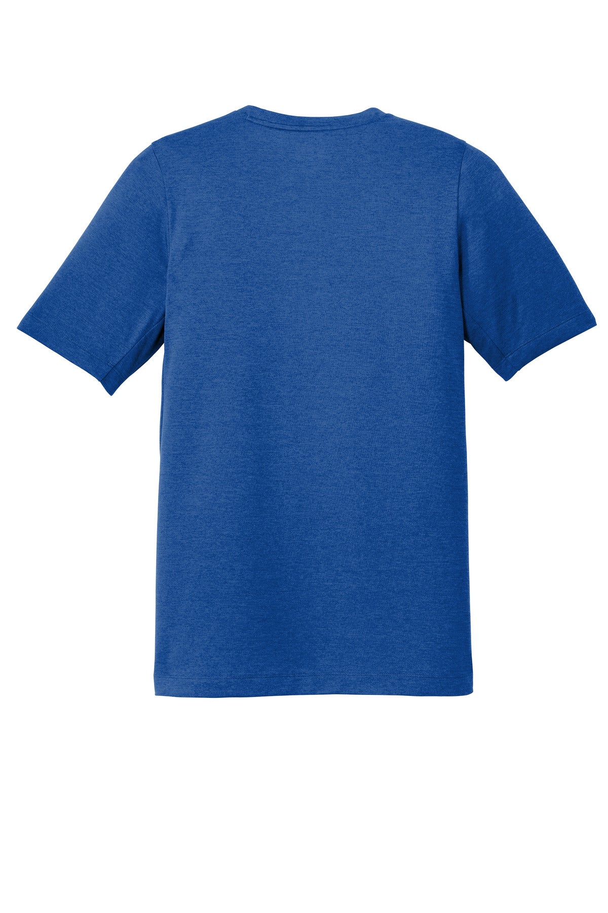 Rear View of Royal New Era Series Performance Crew Tee. NEA200