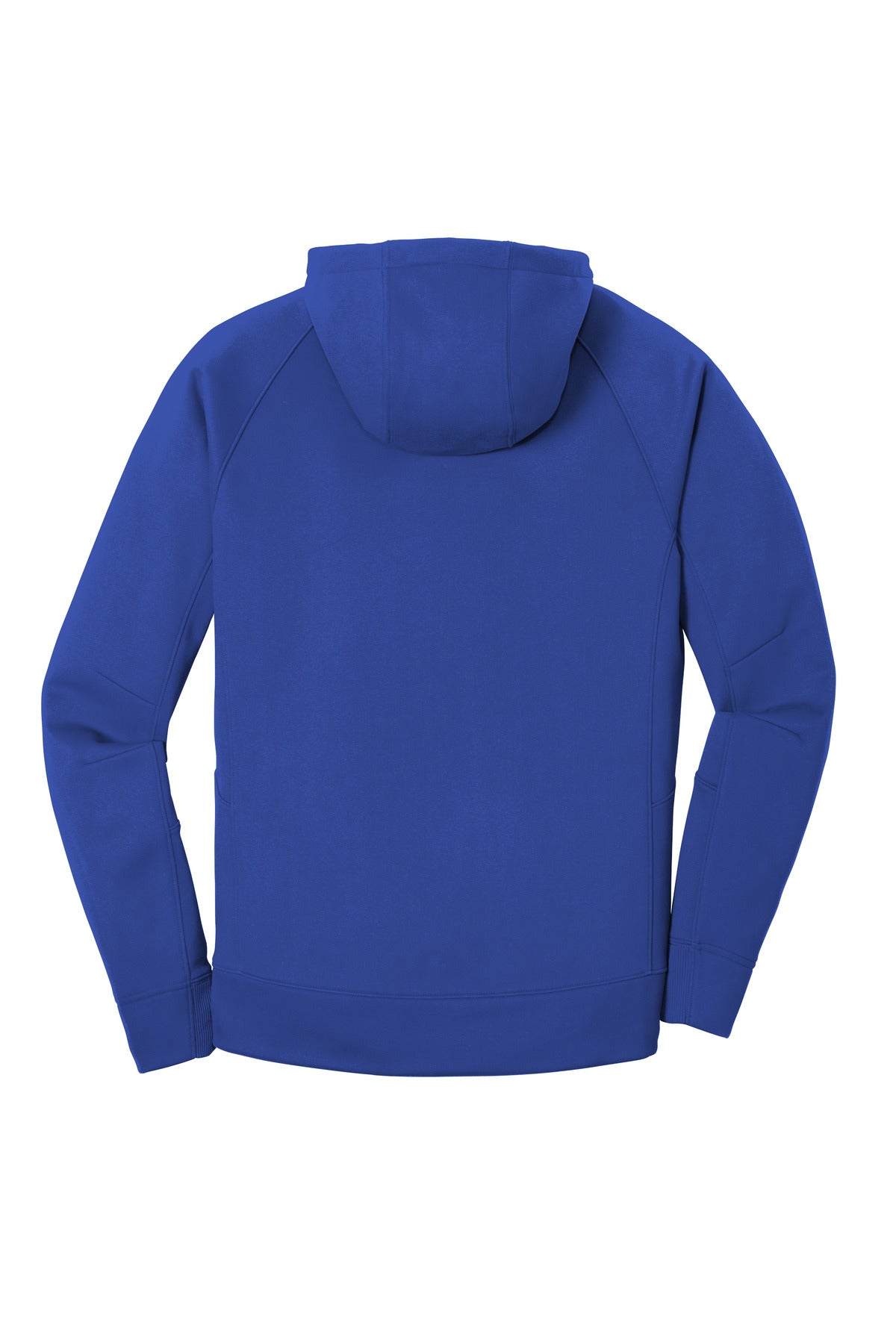 Rear View of Royal New Era Venue Fleece Pullover Hoodie. NEA520