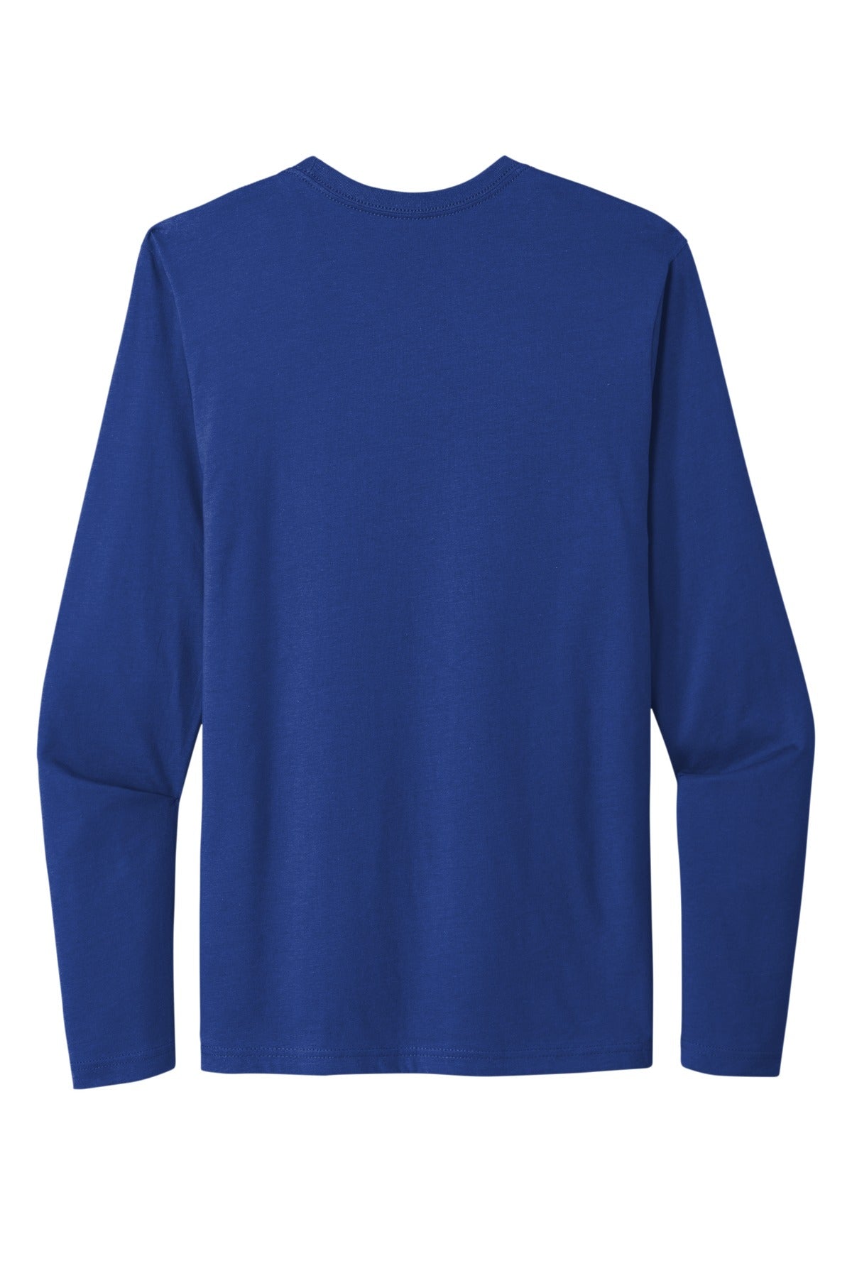 Rear View of Royal Next Level Apparel Cotton Long Sleeve Tee. NL3601
