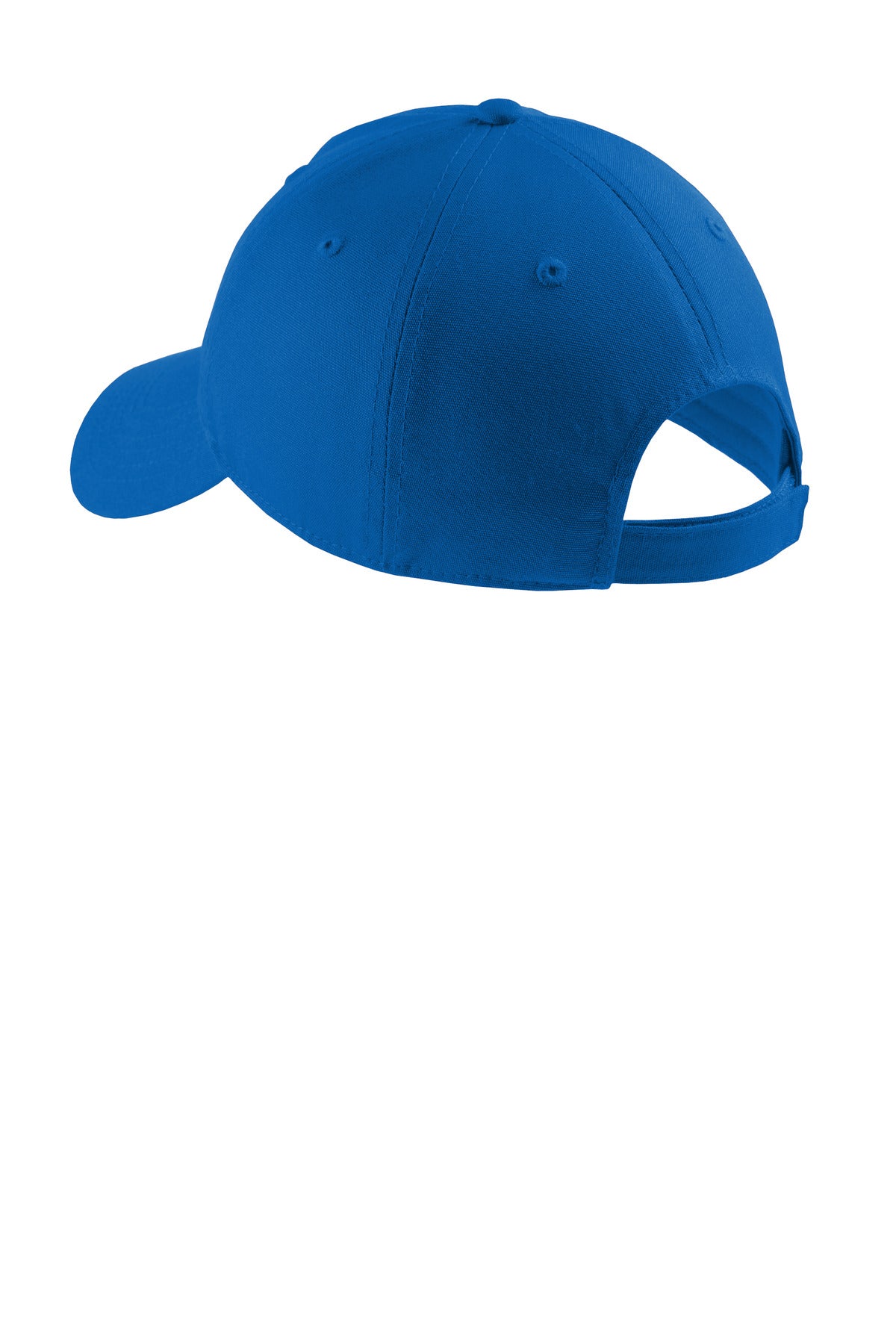 Rear View of Royal Port & Company Soft Brushed Canvas Cap. CP96