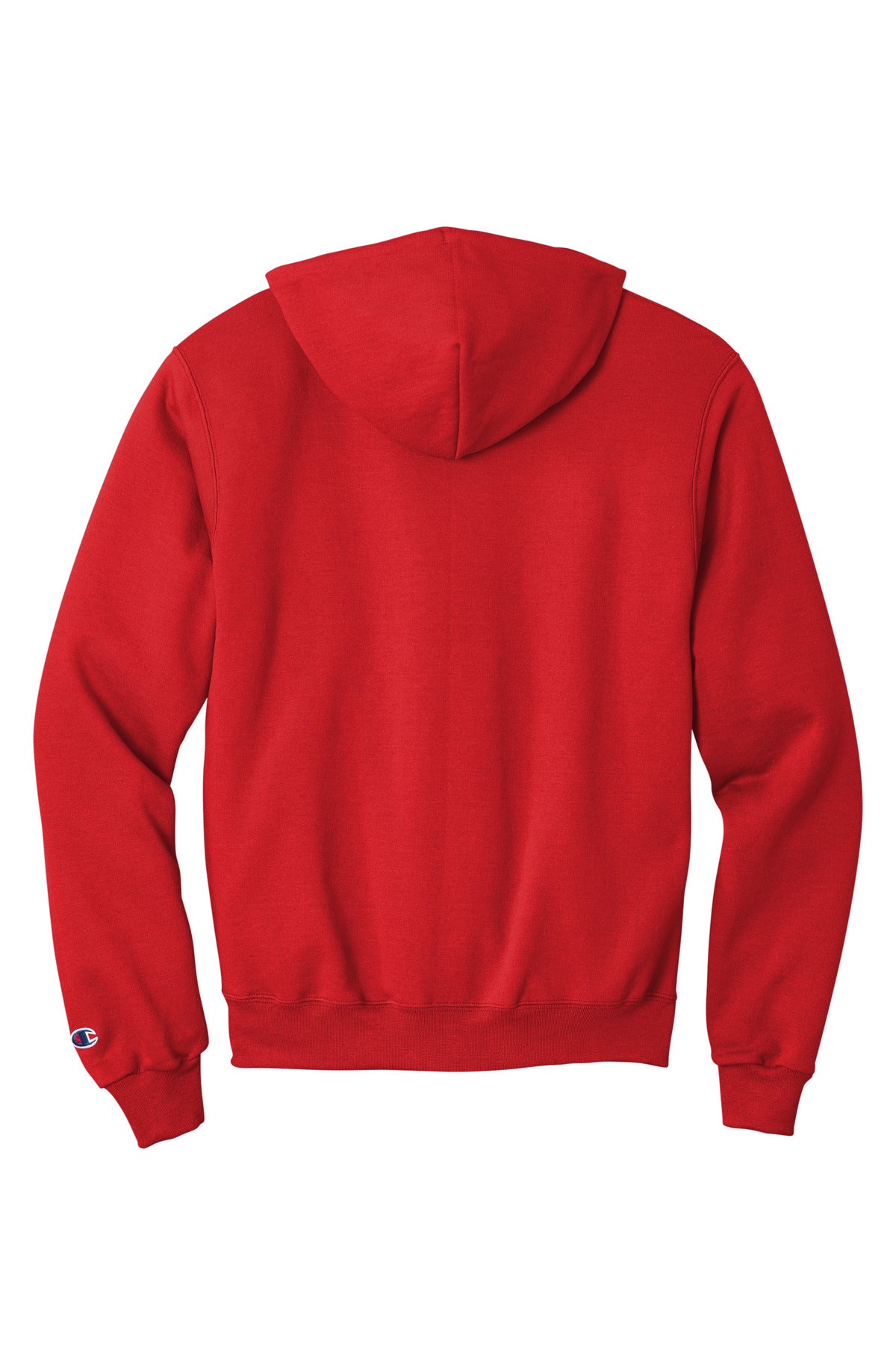 Rear View of Scarlet Champion Powerblend Pullover Hoodie. S700