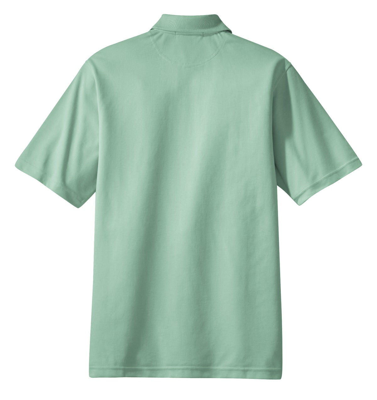 Rear View of Seafoam Port Authority Rapid Dry Polo. K455