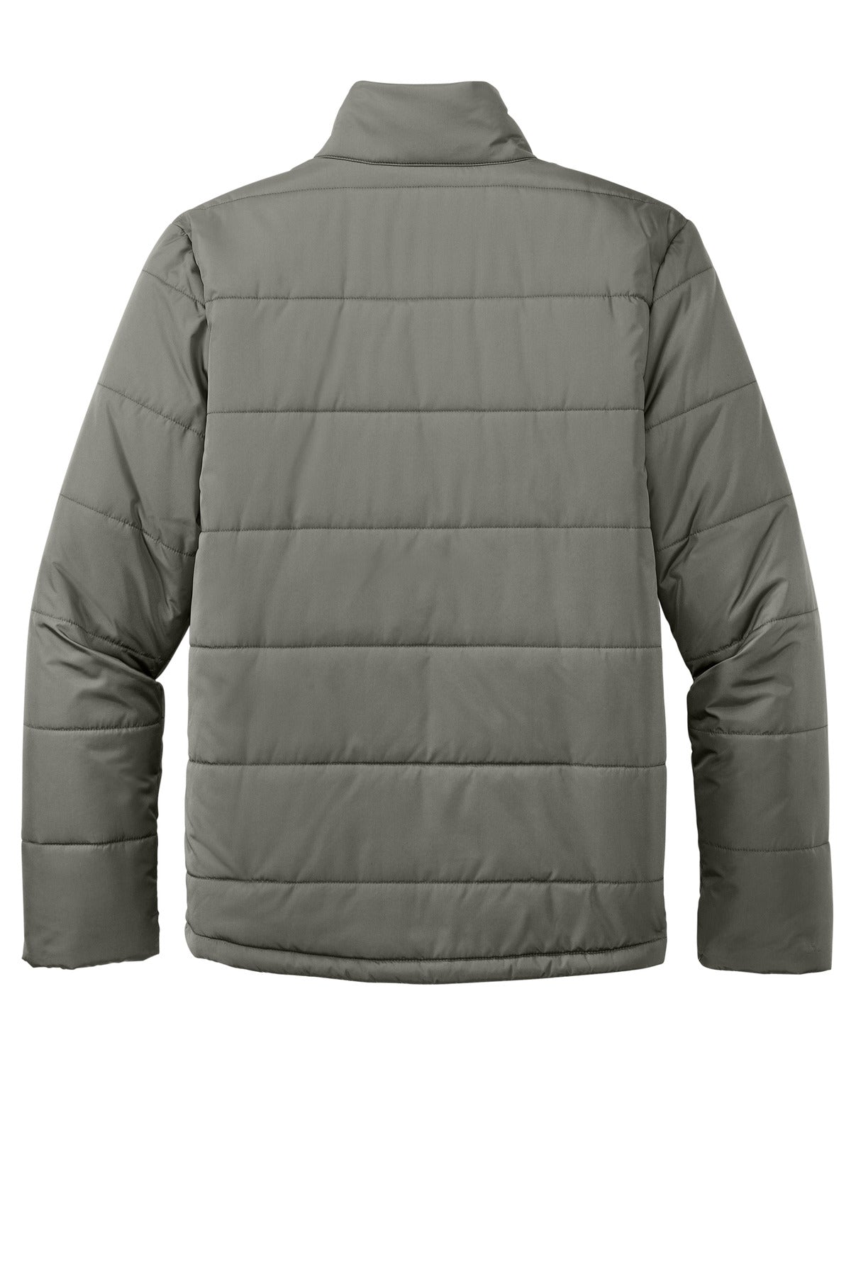 Rear View of ShadowGrey Port Authority Puffer Jacket J852