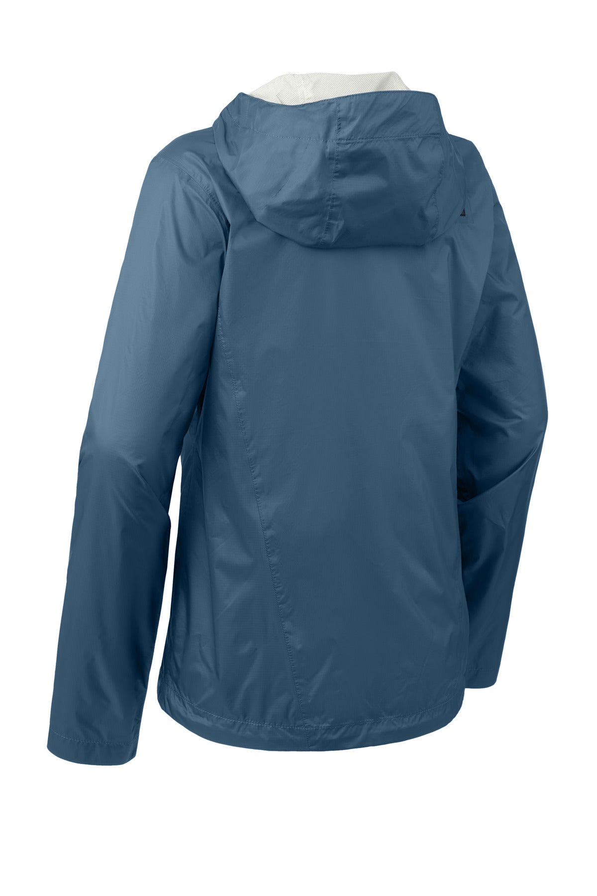 Rear View of Shady Blue The North Face Women's DryVent Rain Jacket. NF0A3LH5