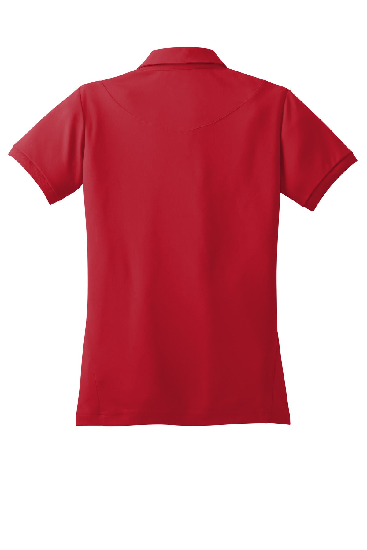 Rear View of Signal Red OGIO - Jewel Polo. LOG101