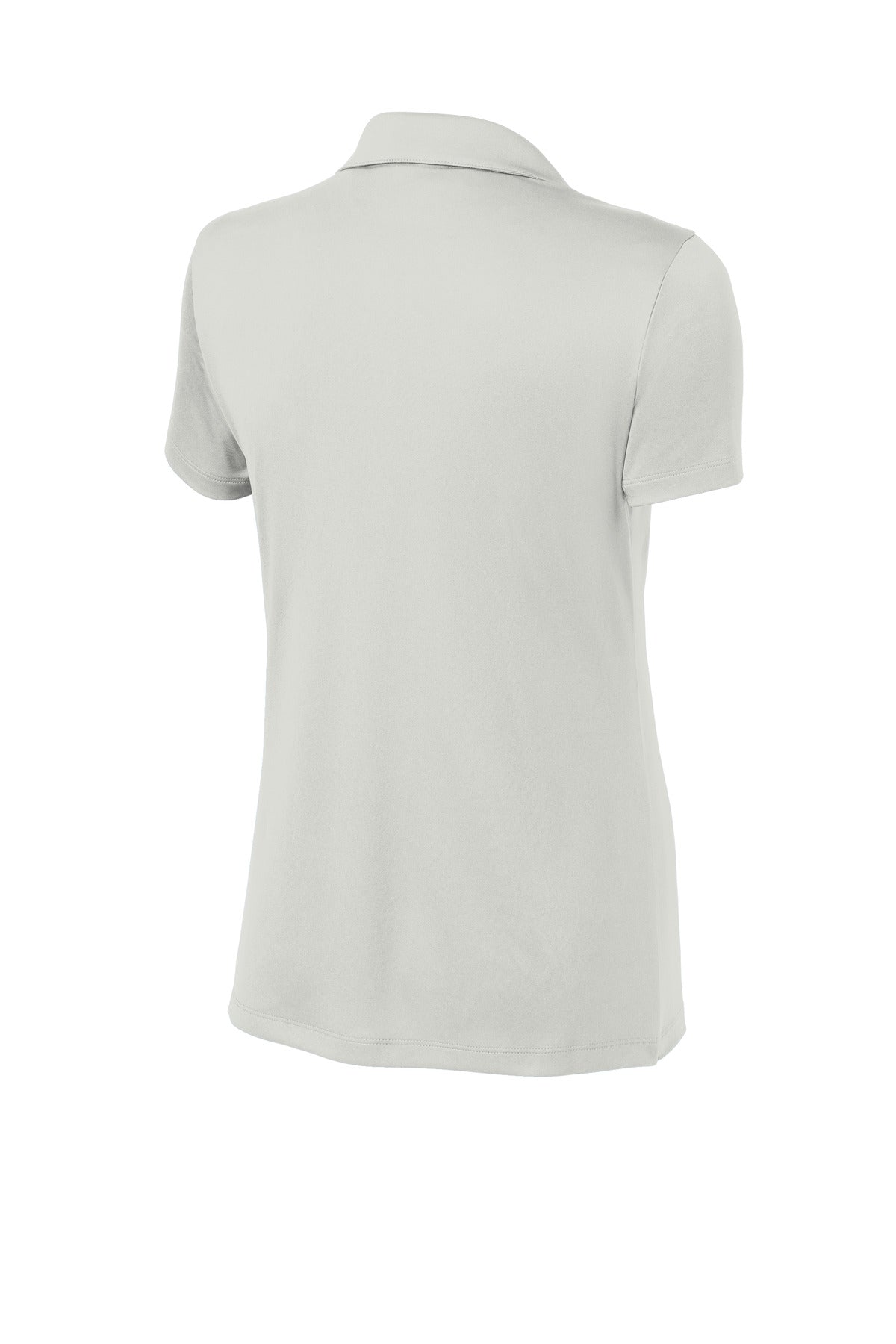 Rear View of Silver Sport-Tek Women's PosiCharge Re-Compete Polo LST725