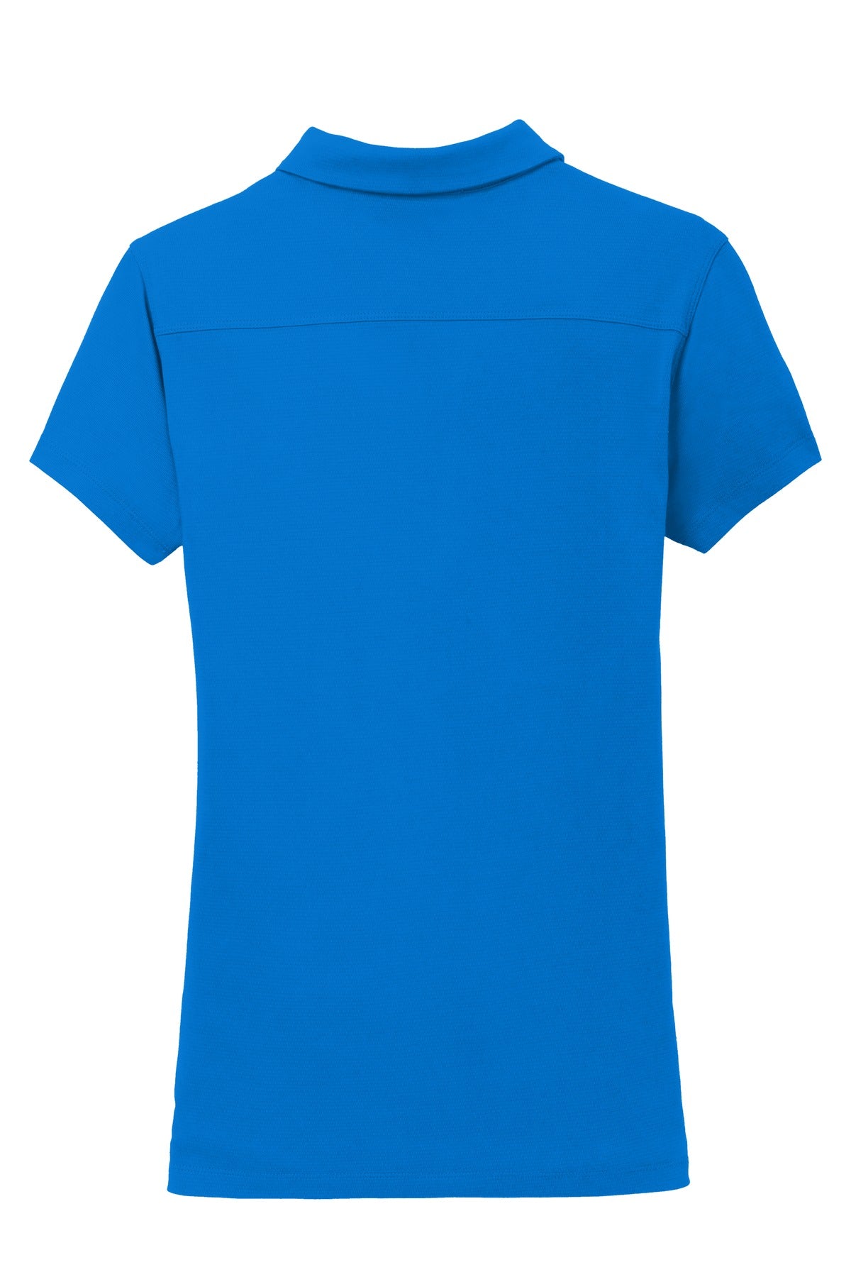 Rear View of Skydiver Blue Port Authority Women's Rapid Dry Mesh Polo. L573