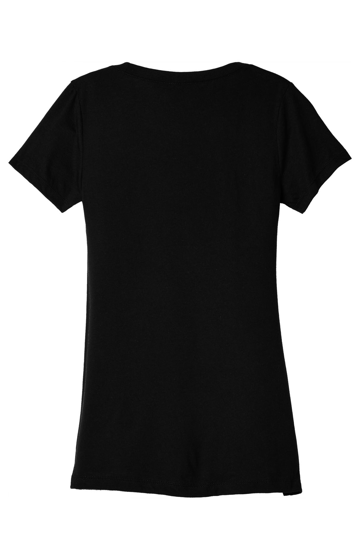 Rear View of Sld Black TB BELLA+CANVAS Women's Triblend Short Sleeve Tee. BC8413