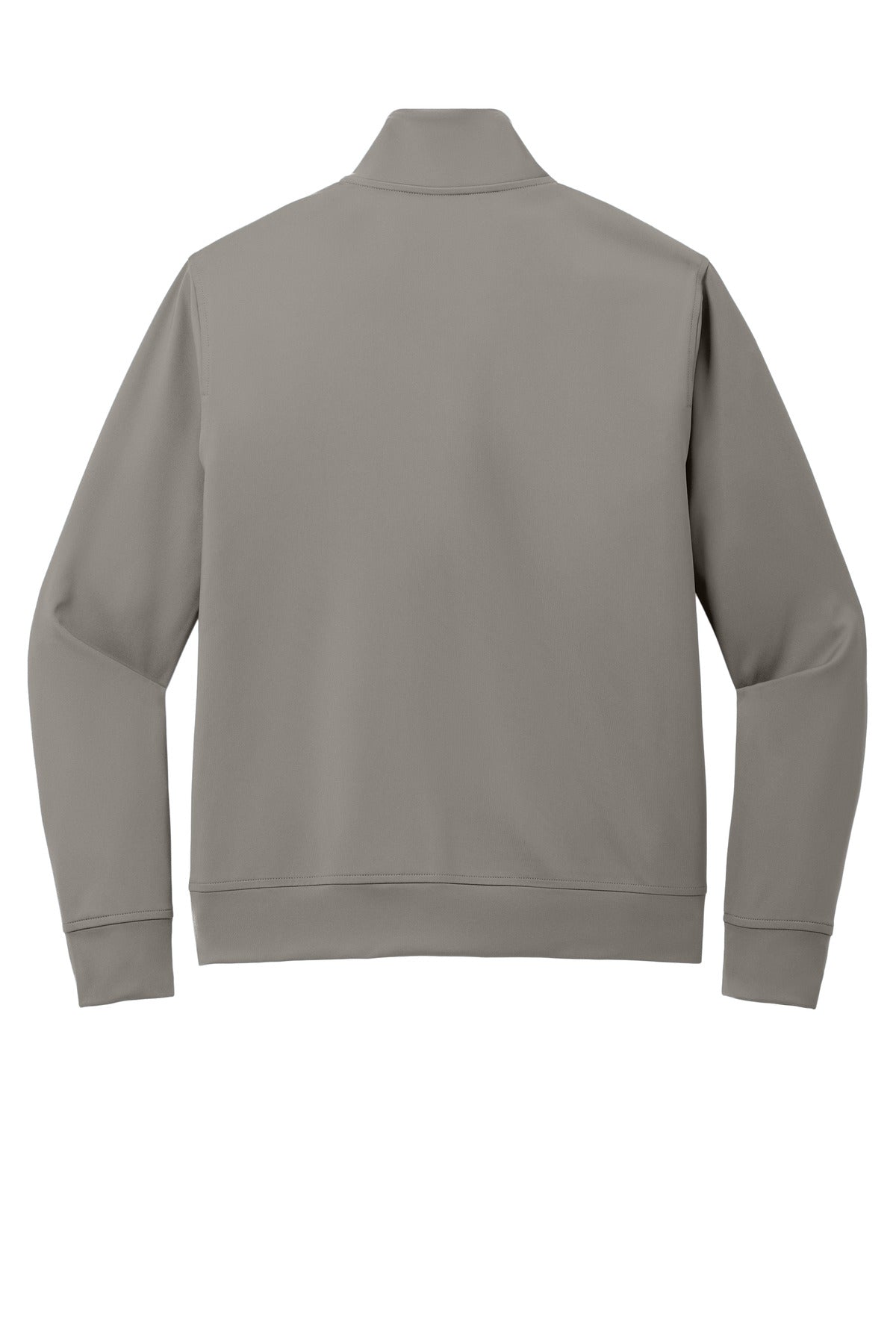 Rear View of SmokeGrey Port Authority C-FREE Double Knit Full-Zip K881