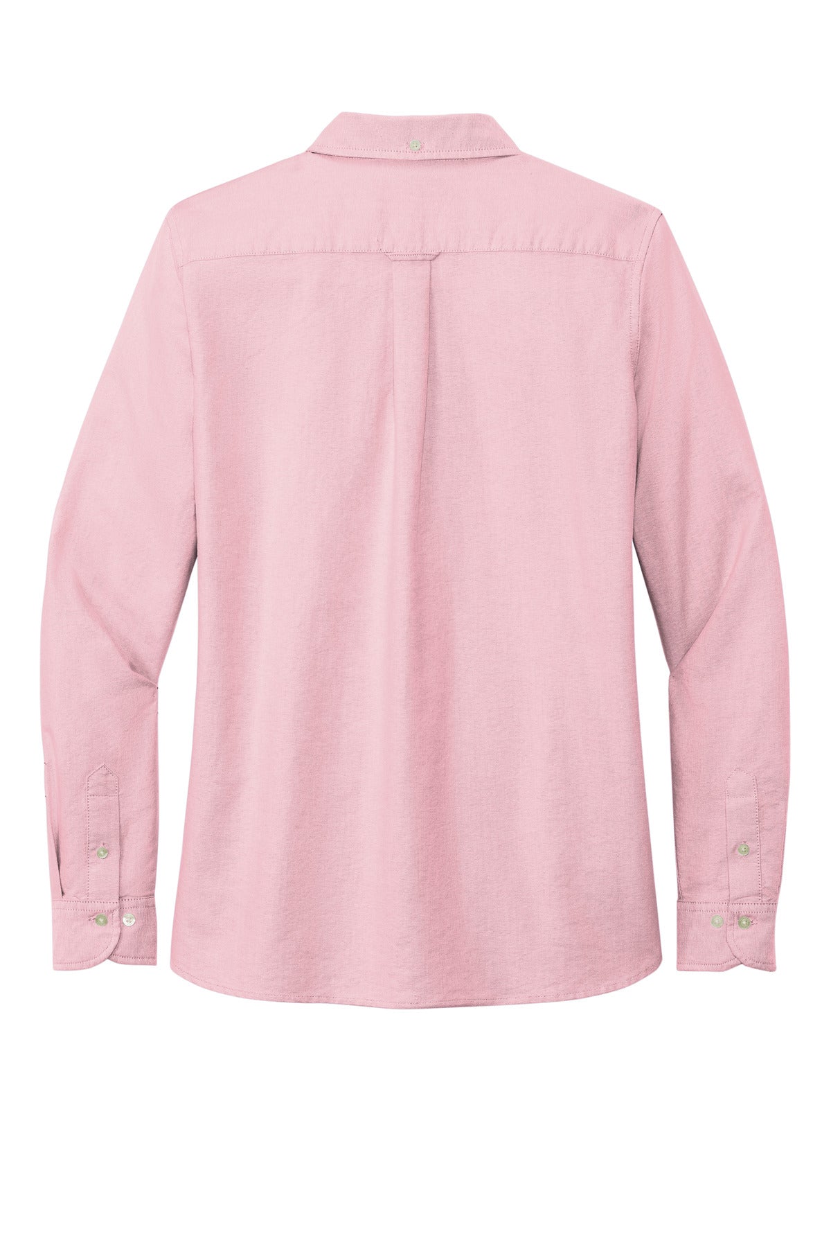 Rear View of SoftPink Brooks Brothers Women's Casual Oxford Cloth Shirt BB18005