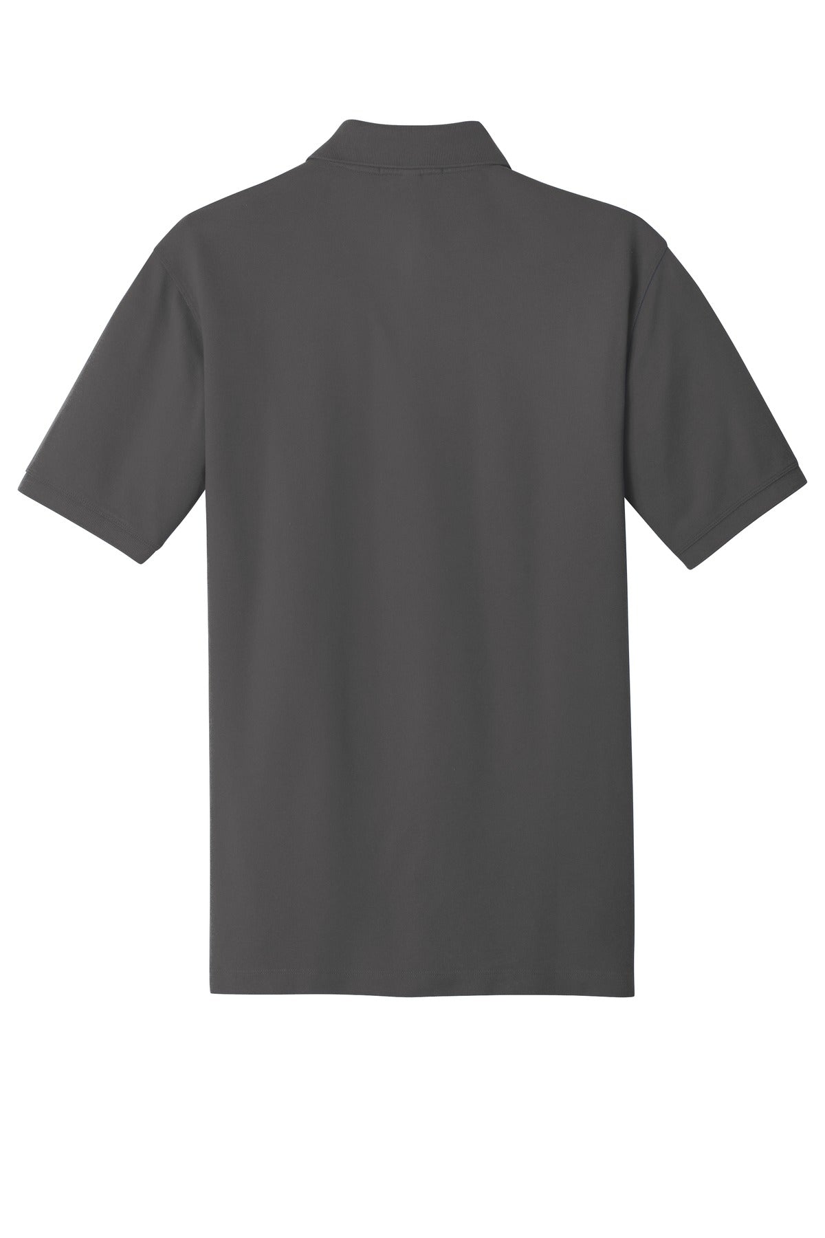 Rear View of Sterling Grey Port Authority EZCotton Polo. K8000