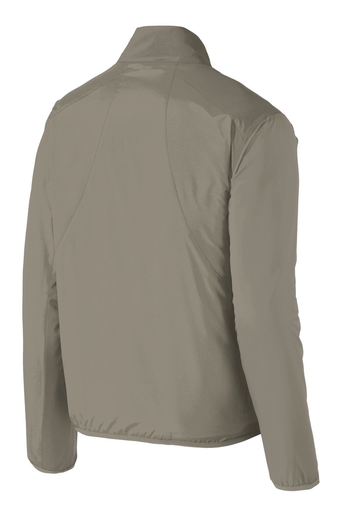 Rear View of Stratus Grey Port Authority Zephyr Full-Zip Jacket. J344