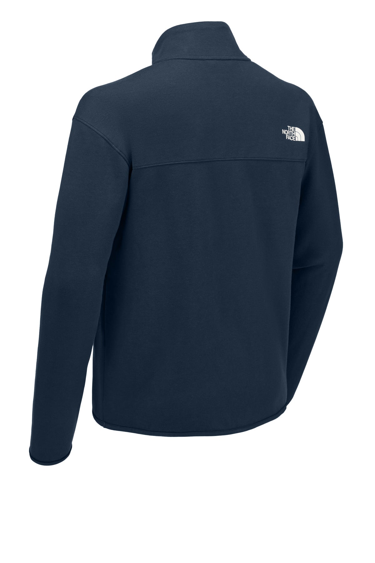Rear View of SummitNavy The North Face Double-Knit 1/2-Zip Fleece NF0A8C5G