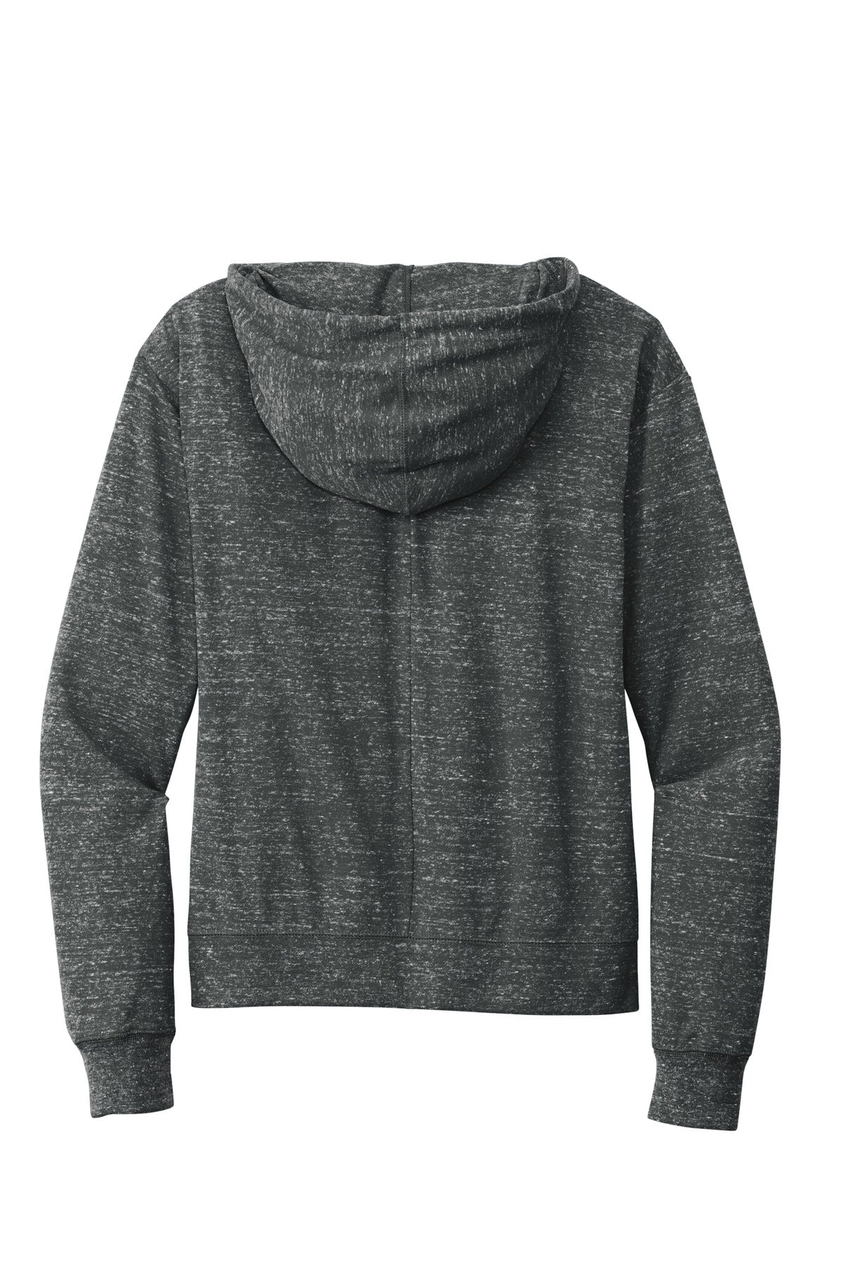 Rear View of Tm Anthracite Nike Women's Gym Vintage Full-Zip Hoodie CN9402