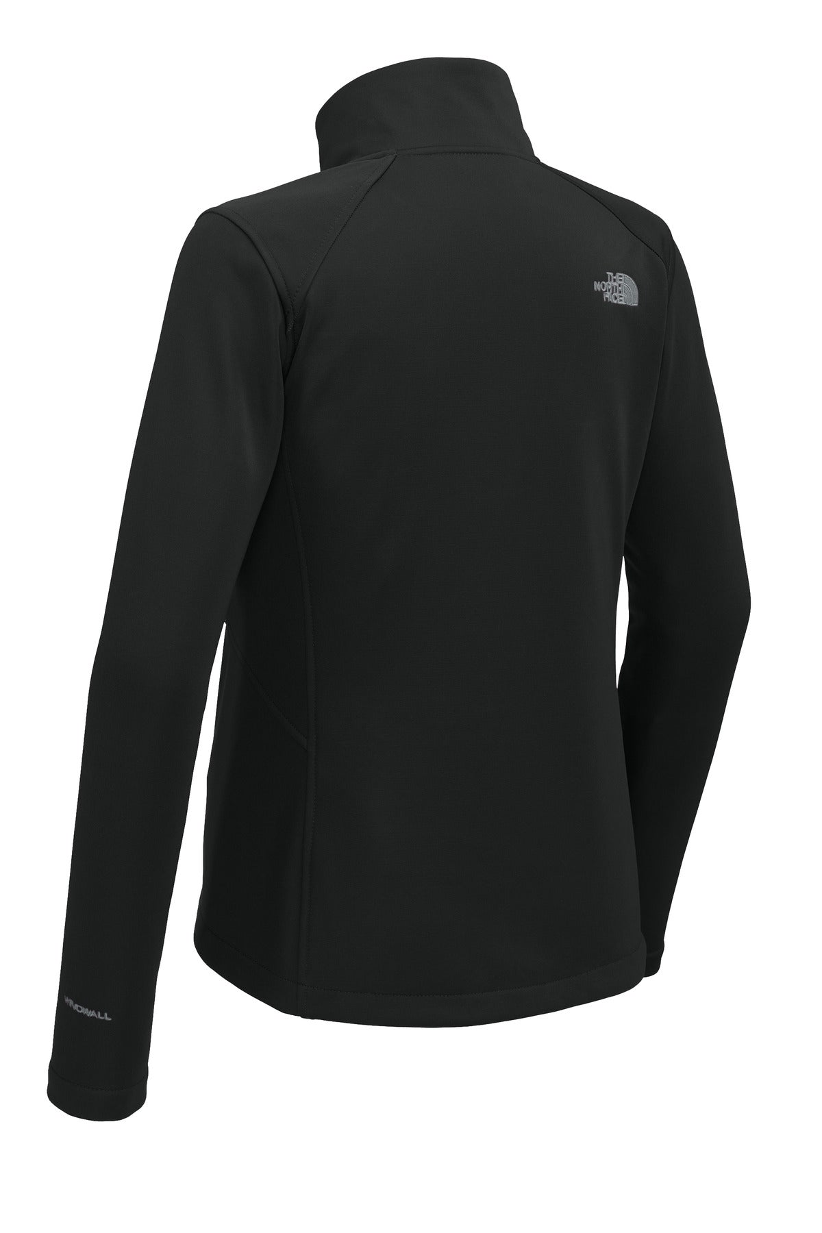 Rear View of TNFBlack The North Face Women's Chest Logo Ridgewall Soft Shell Jacket NF0A88D4