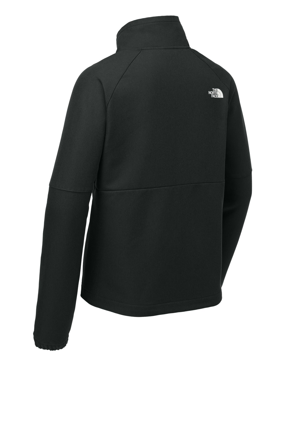 Rear View of TNFBlkHthr The North Face Women's Barr Lake Soft Shell Jacket NF0A8C5C