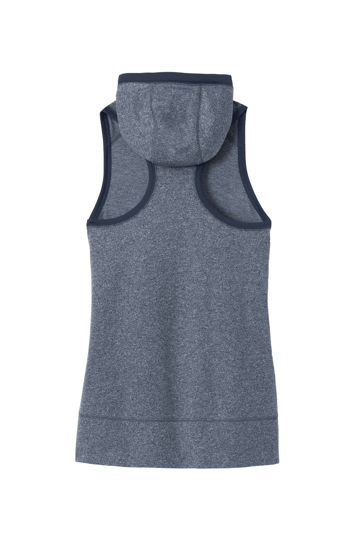 Rear View of Tr Ny Tw/Tr Ny New Era Women's Heritage Blend Hoodie Tank. LNEA106