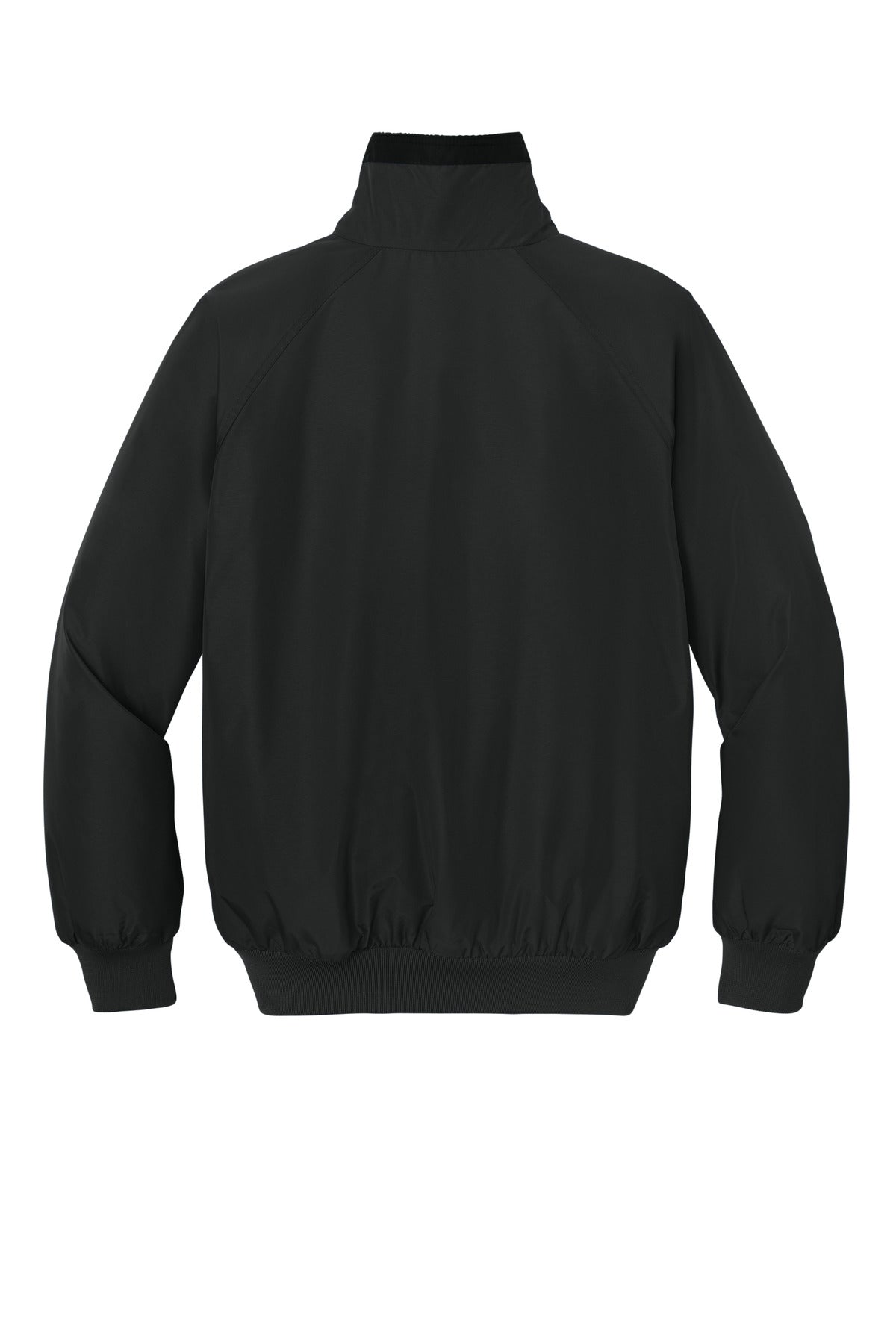Rear View of Tr.Black/Tr.Bk Port Authority Challenger Jacket. J754