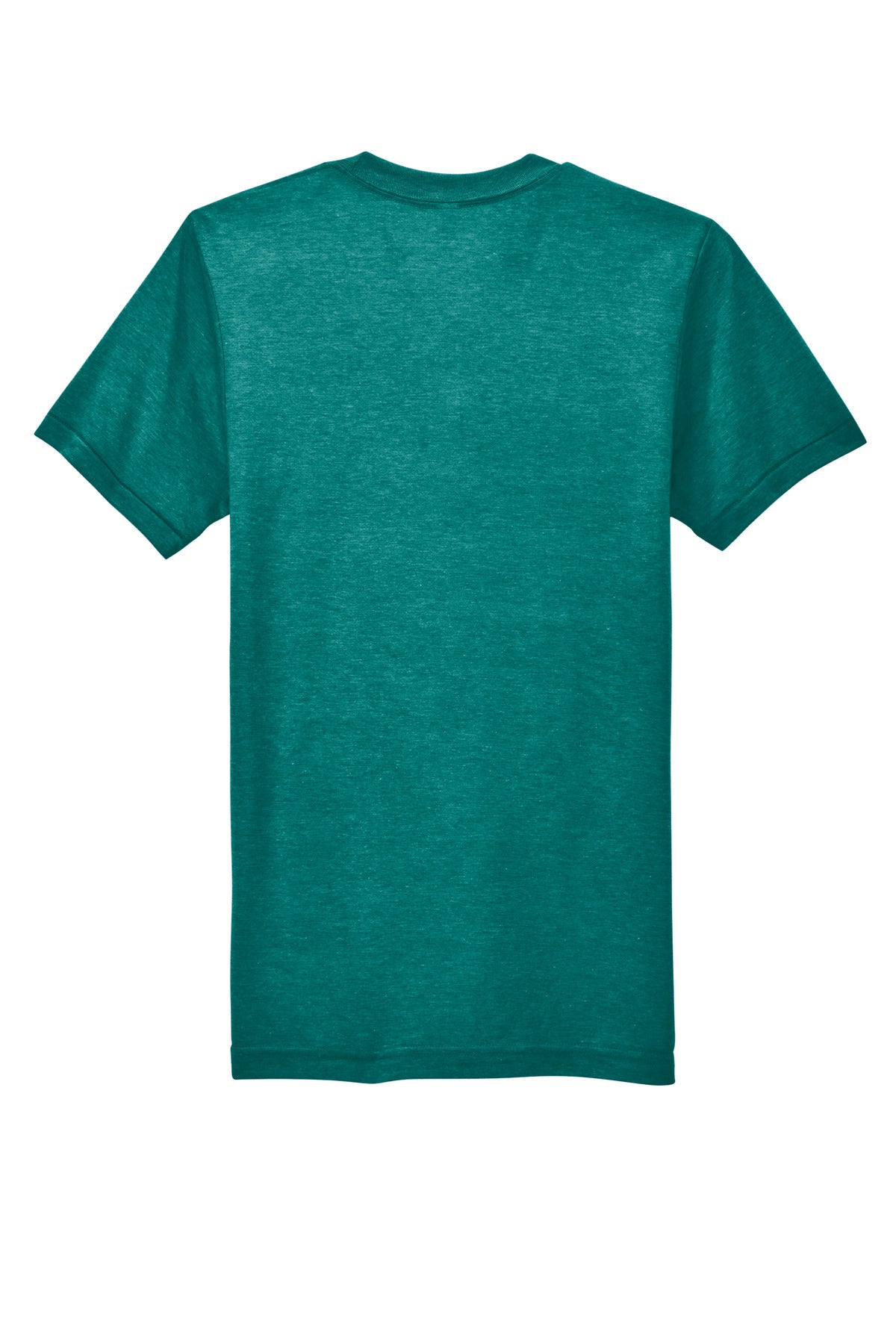 Rear View of TriEvergrn American Apparel Tri-Blend Short Sleeve Track T-Shirt TR401