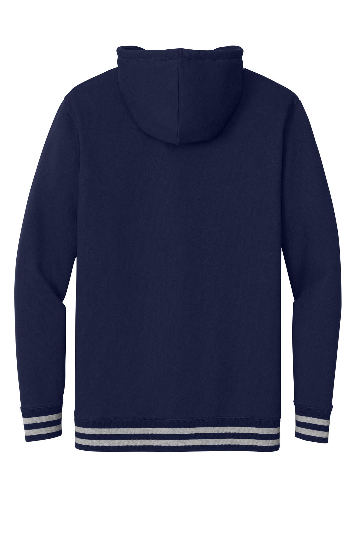 Rear View of TrNv/AthHt New Era Comeback Fleece Pullover Hoodie NEA550