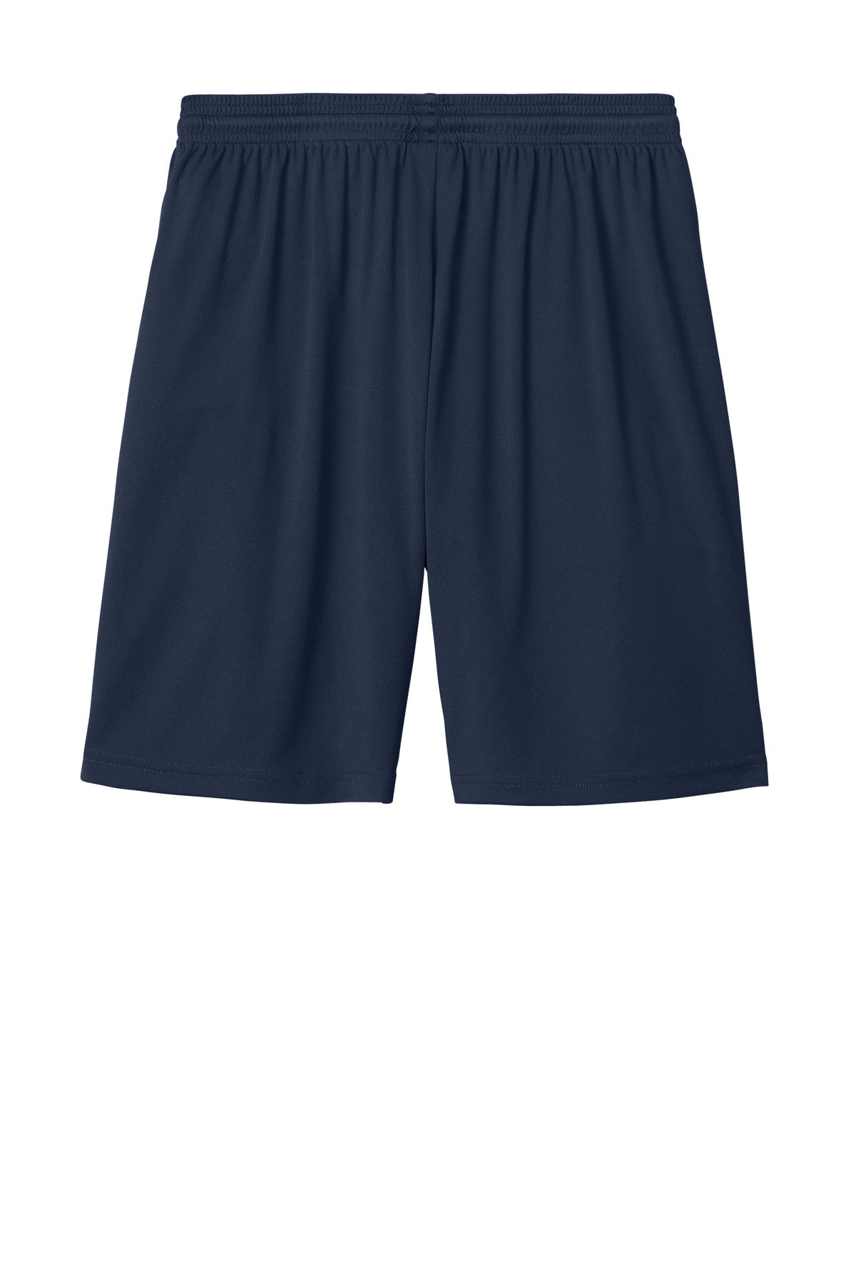 Rear View of TrNv/White Sport-Tek Competitor United 7" Short ST103