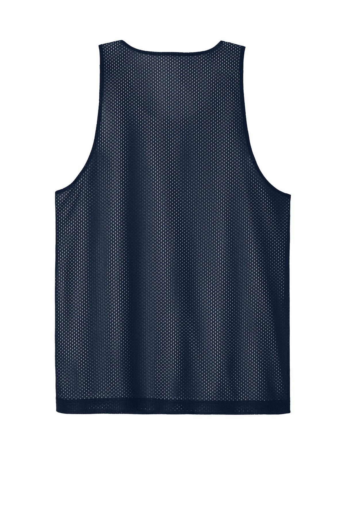 Rear View of TrNv/White Sport-Tek PosiCharge Reversible Mesh Tank ST5000