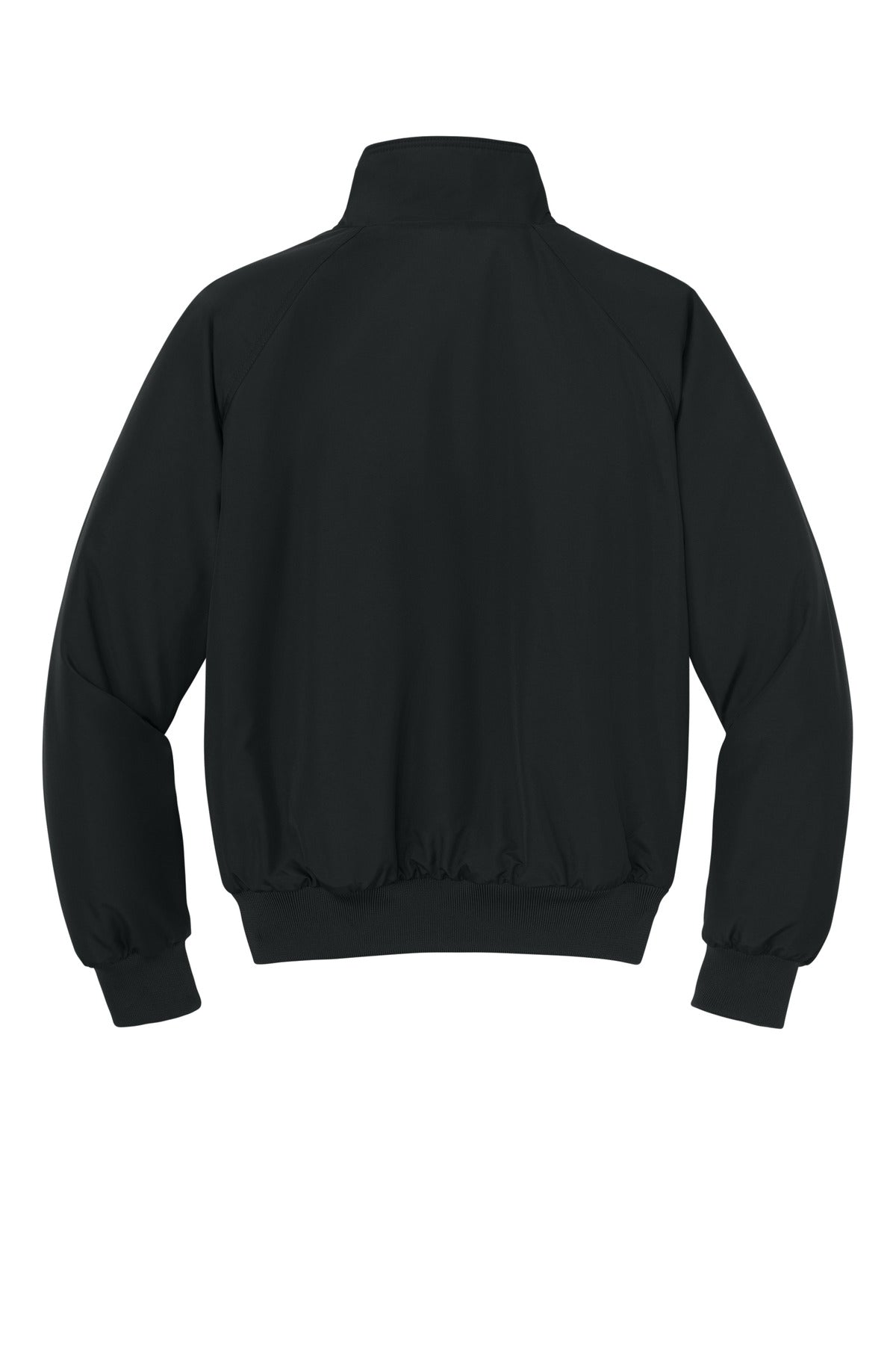 Rear View of True Black Port Authority Charger Jacket. J328