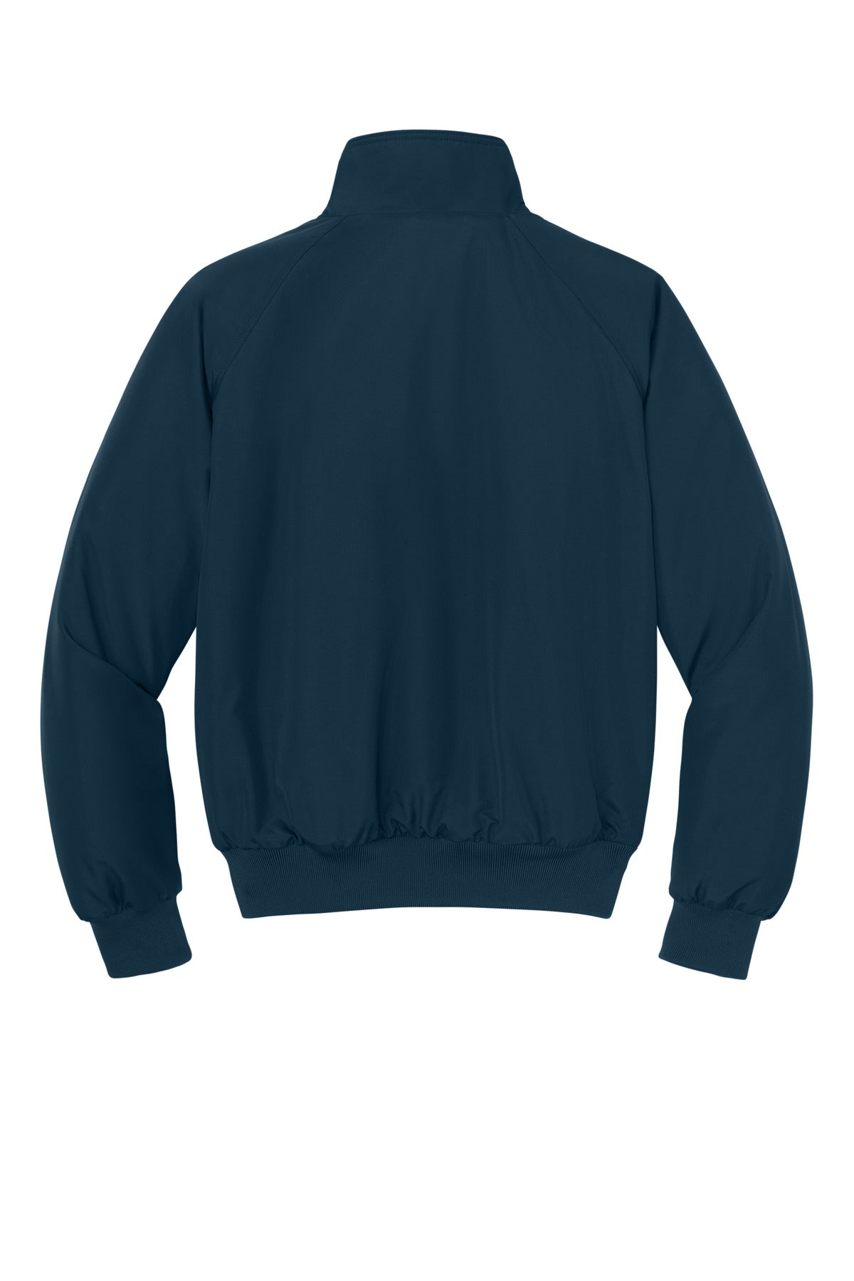 Rear View of True Navy Port Authority Charger Jacket. J328