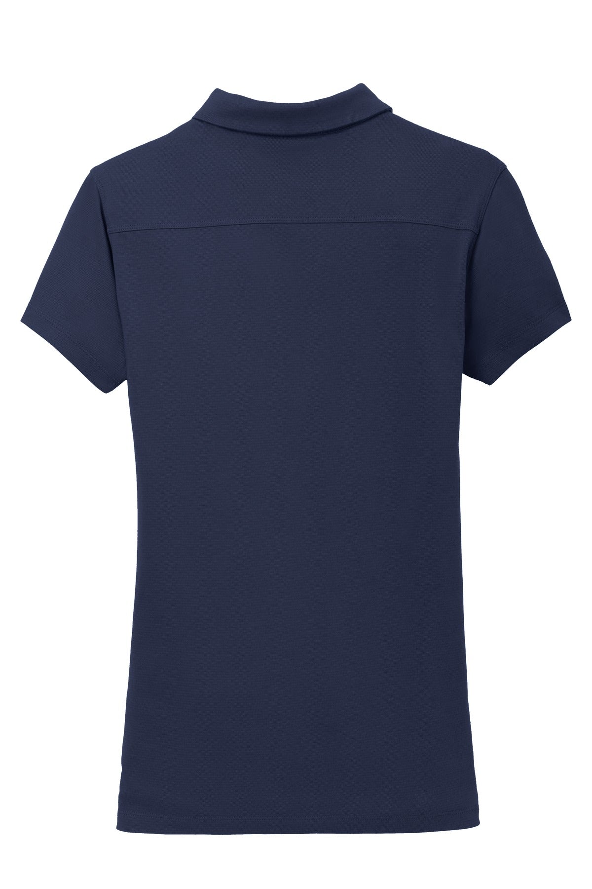 Rear View of True Navy Port Authority Women's Rapid Dry Mesh Polo. L573