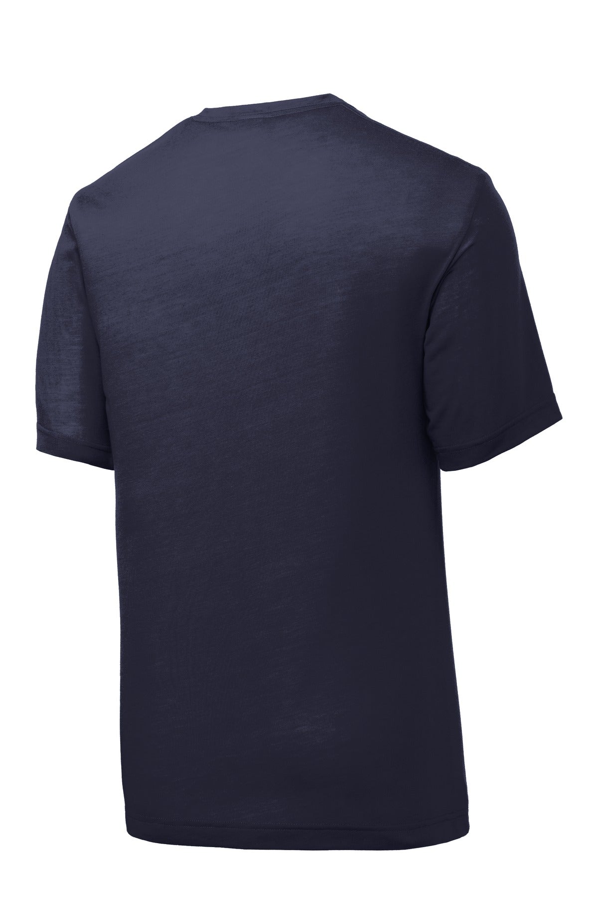 Rear View of True Navy Sport-Tek PosiCharge Competitor Cotton Touch Tee. ST450