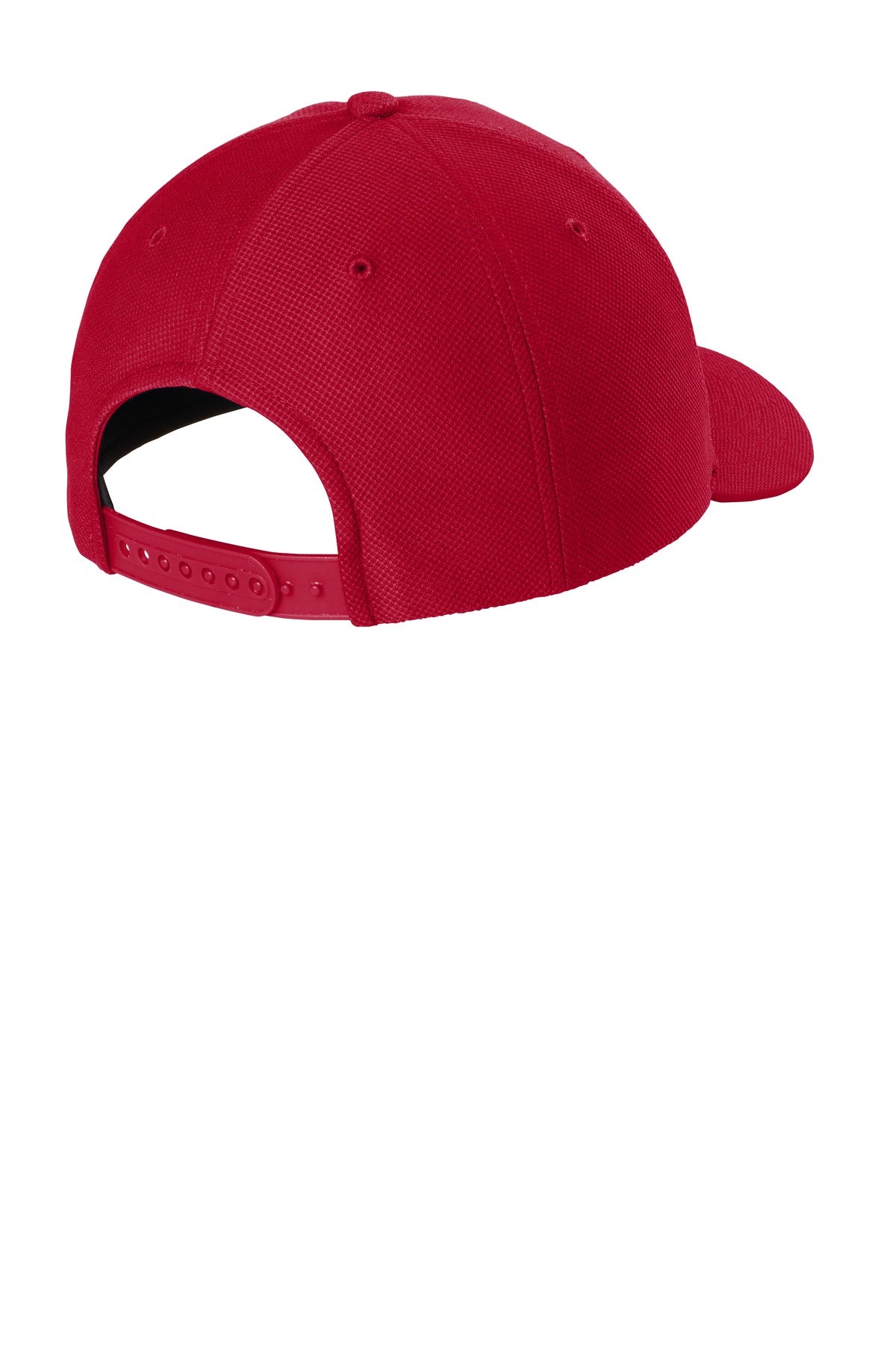 Rear View of True Red Sport-Tek Action Snapback Cap. STC50