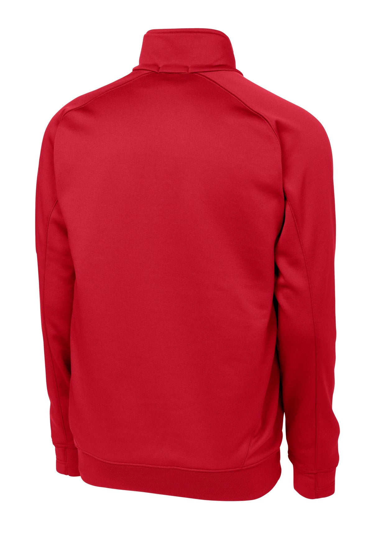 Rear View of True Red Sport-Tek Tech Fleece 1/4-Zip Pullover. F247