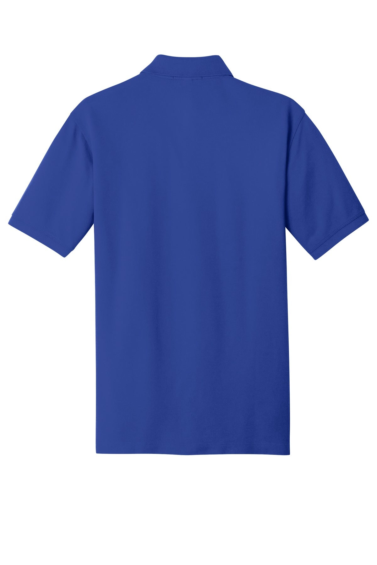 Rear View of True Royal Port Authority EZCotton Polo. K8000