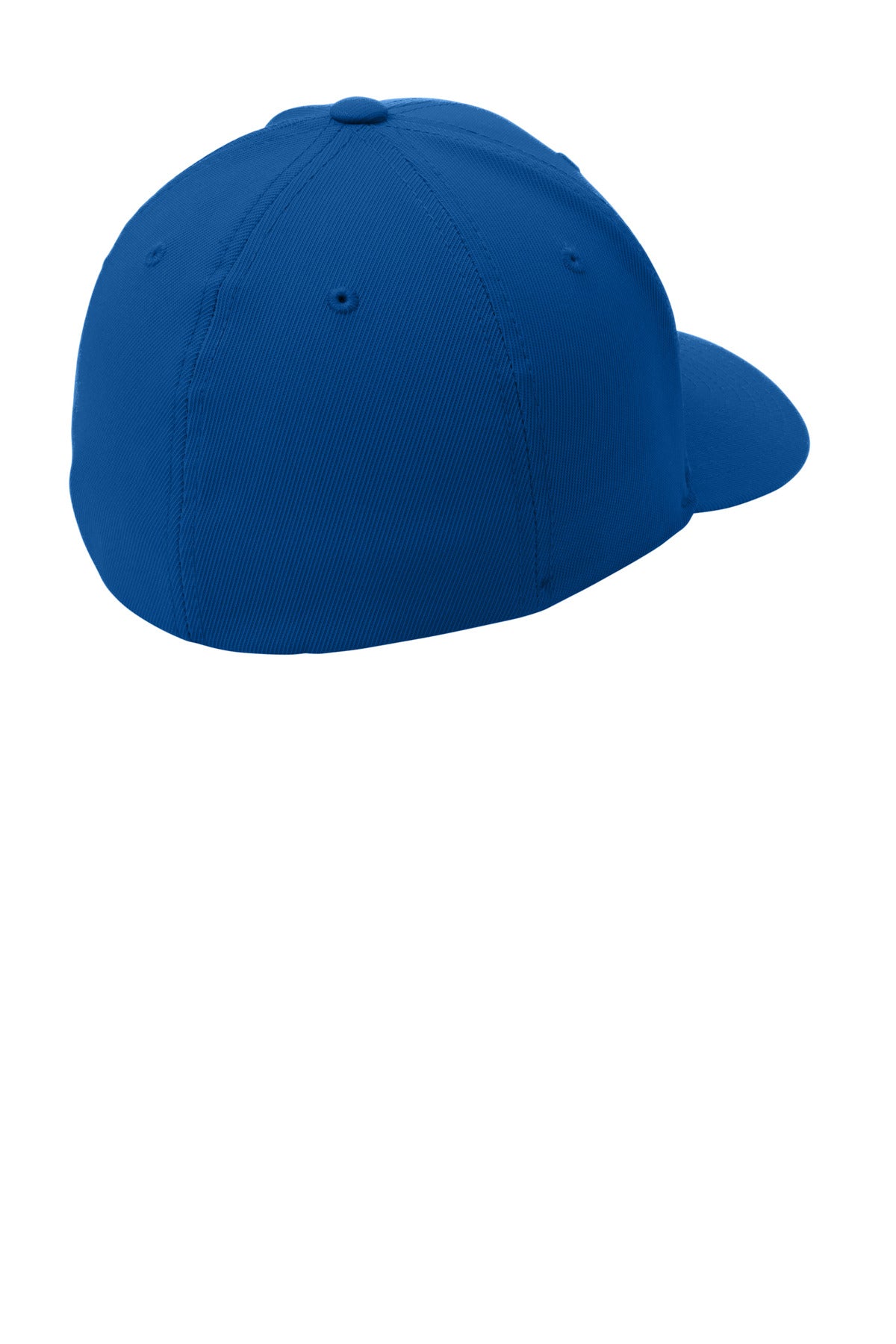 Rear View of True Royal Sport-Tek Flexfit Performance Solid Cap. STC17