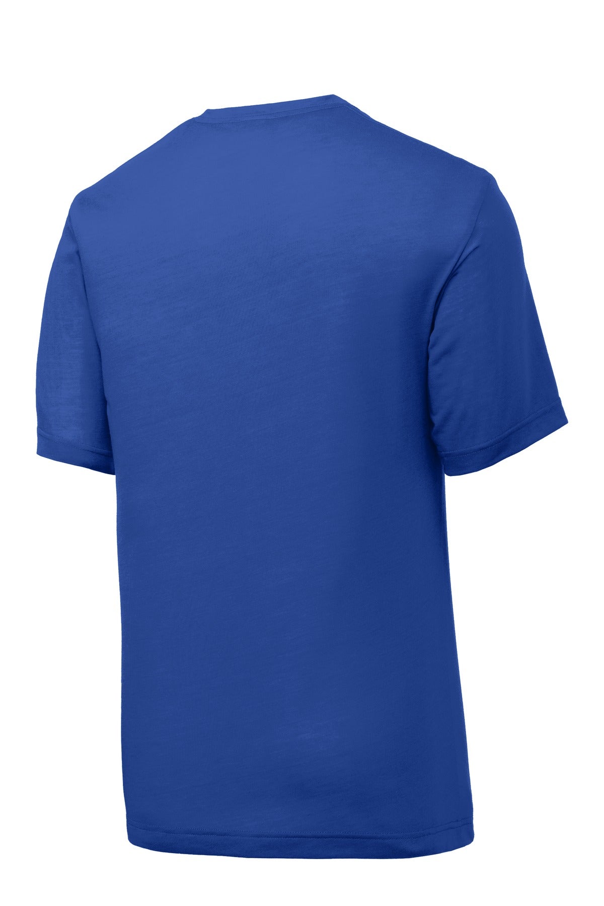 Rear View of True Royal Sport-Tek PosiCharge Competitor Cotton Touch Tee. ST450