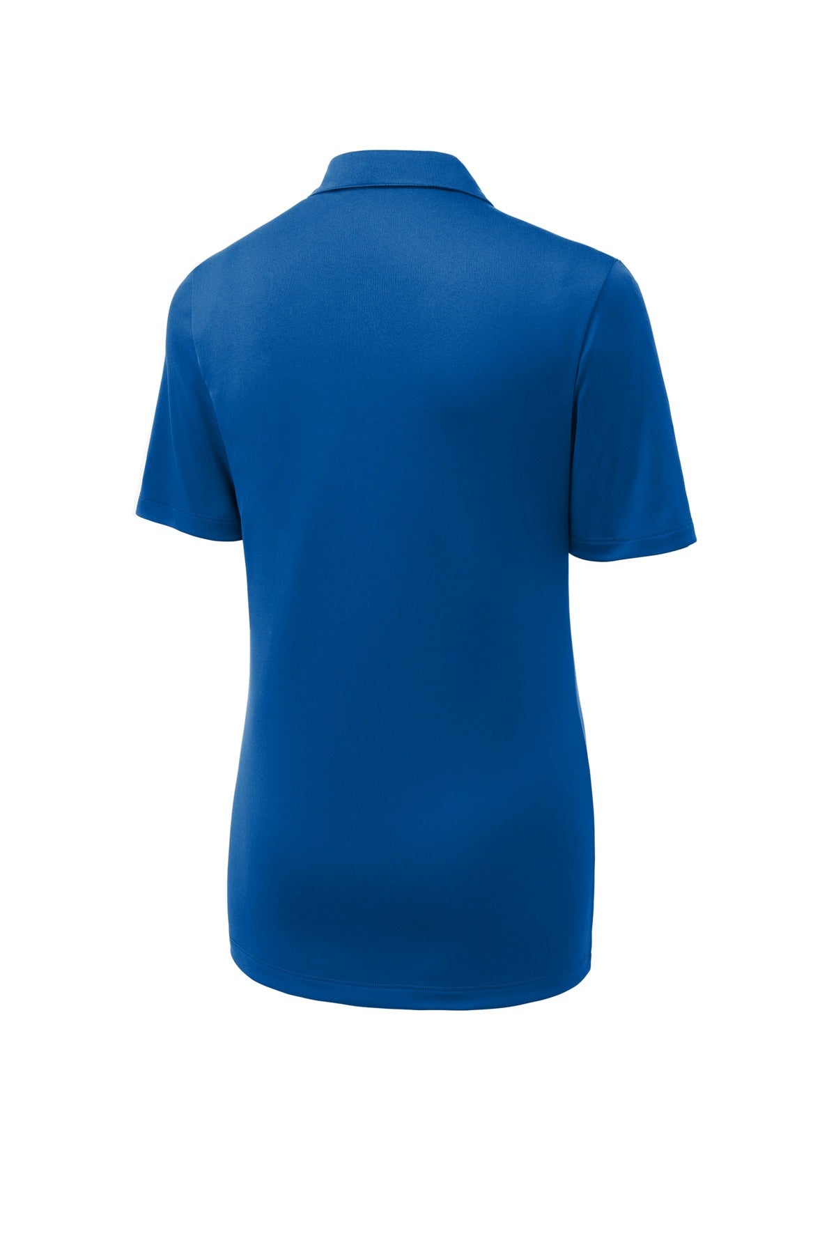 Rear View of True Royal Sport-Tek Women's Posi-UV Pro Polo. LST520