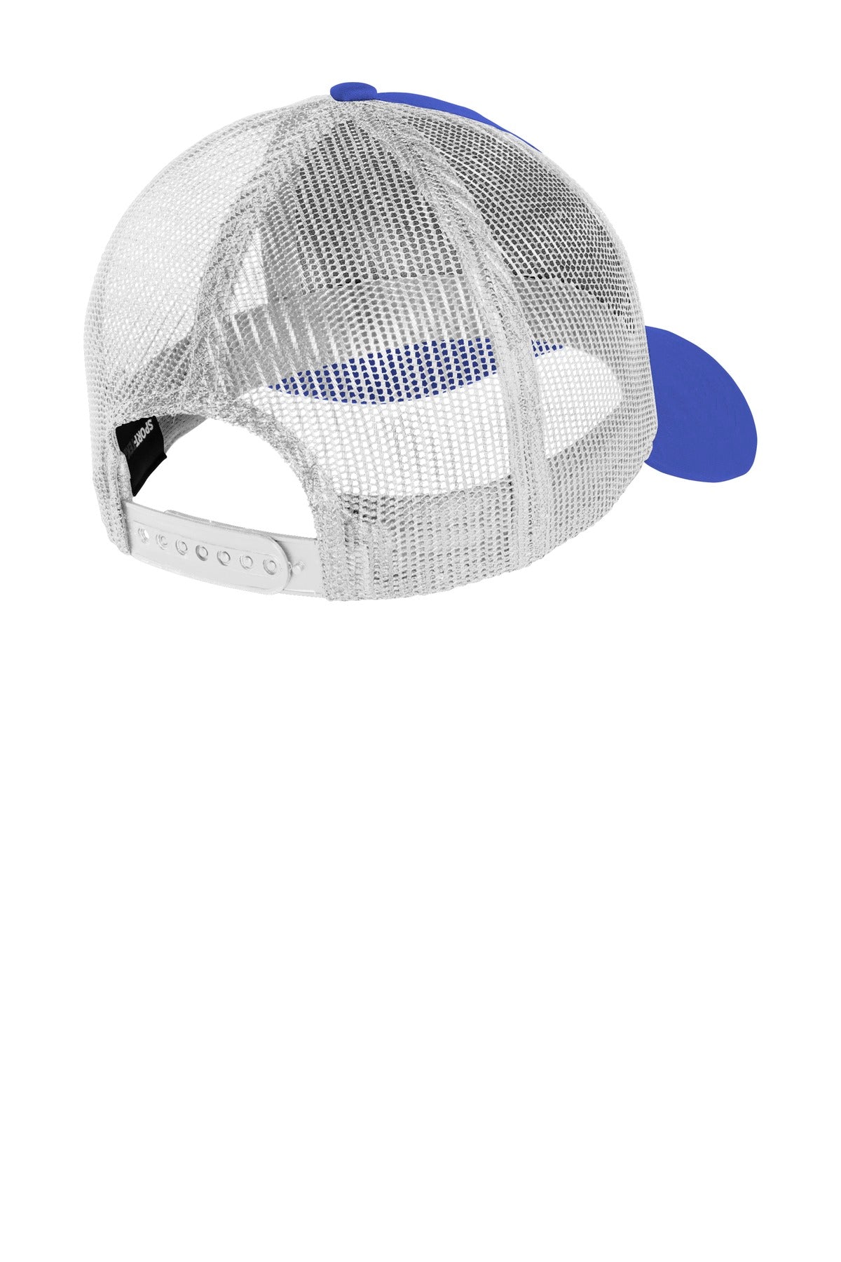 Rear View of True Royal/Wht Sport-Tek PosiCharge Competitor Mesh Back Cap. STC36