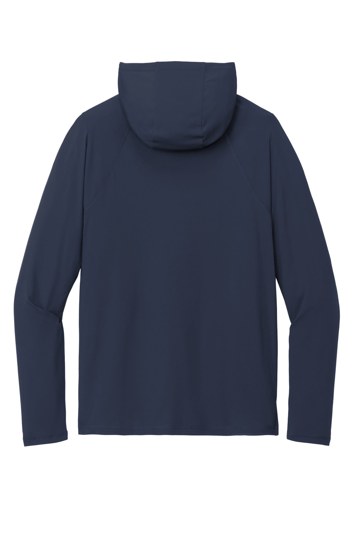 Rear View of TrueNavy New Era Power Long Sleeve Hoodie NEA229