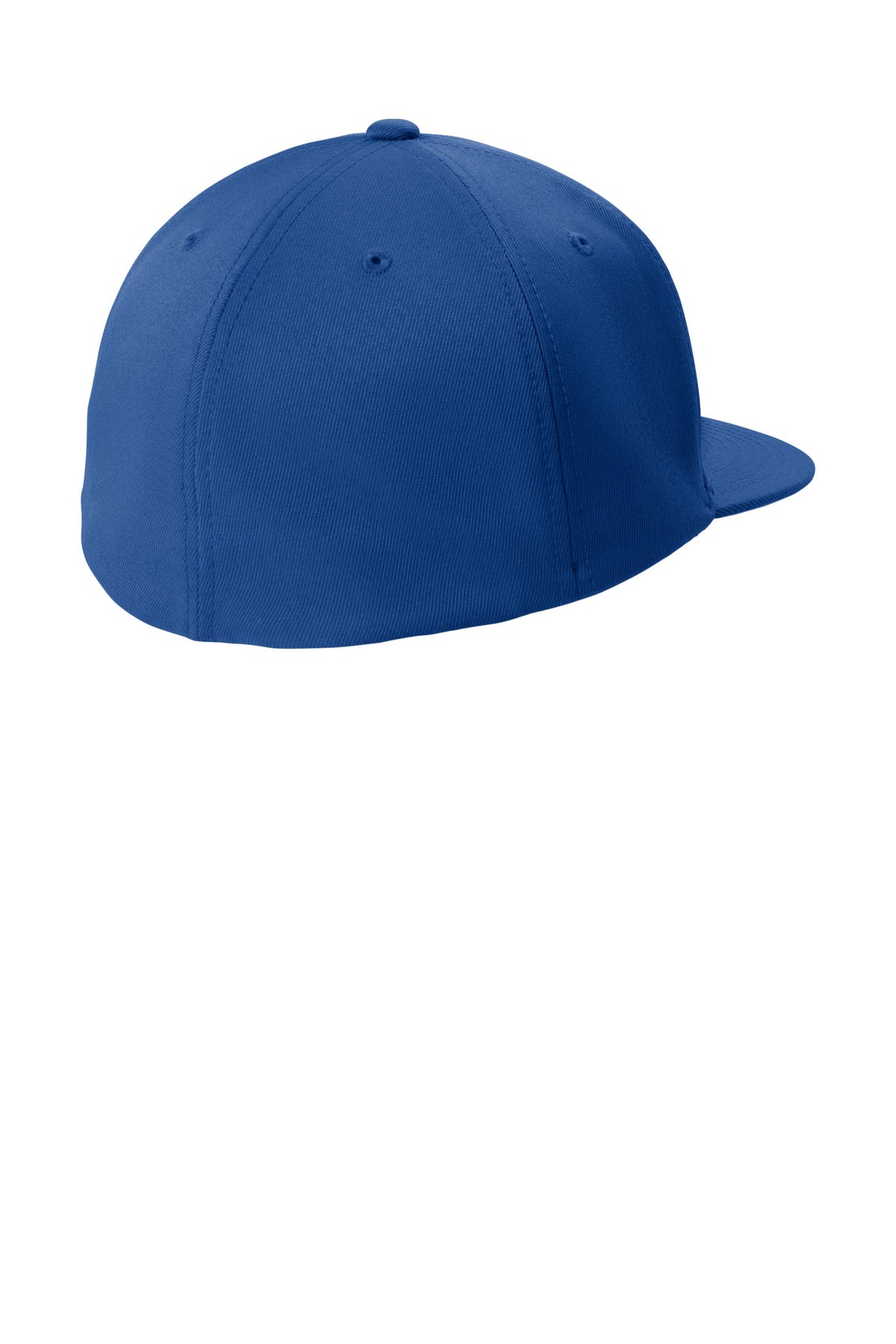 Rear View of TrueRoyal Sport-Tek Flexfit Flat Bill Cap STC56