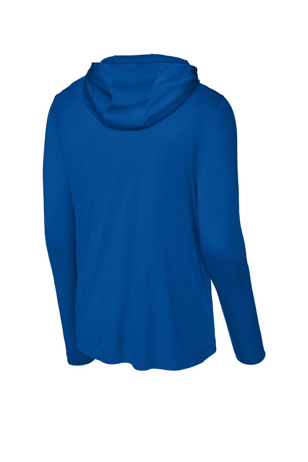 Rear View of TrueRoyal Sport-Tek Posi-UV Pro Long Sleeve Hoodie ST420LSH