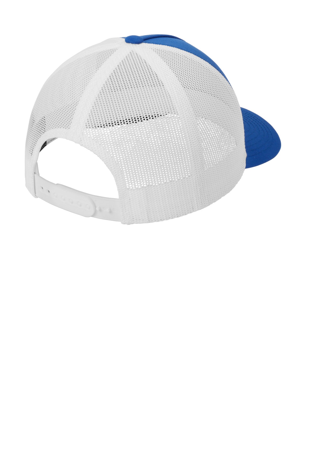 Rear View of TRy/White Sport-Tek YP Classics Retro Trucker 5-Panel Cap STC54