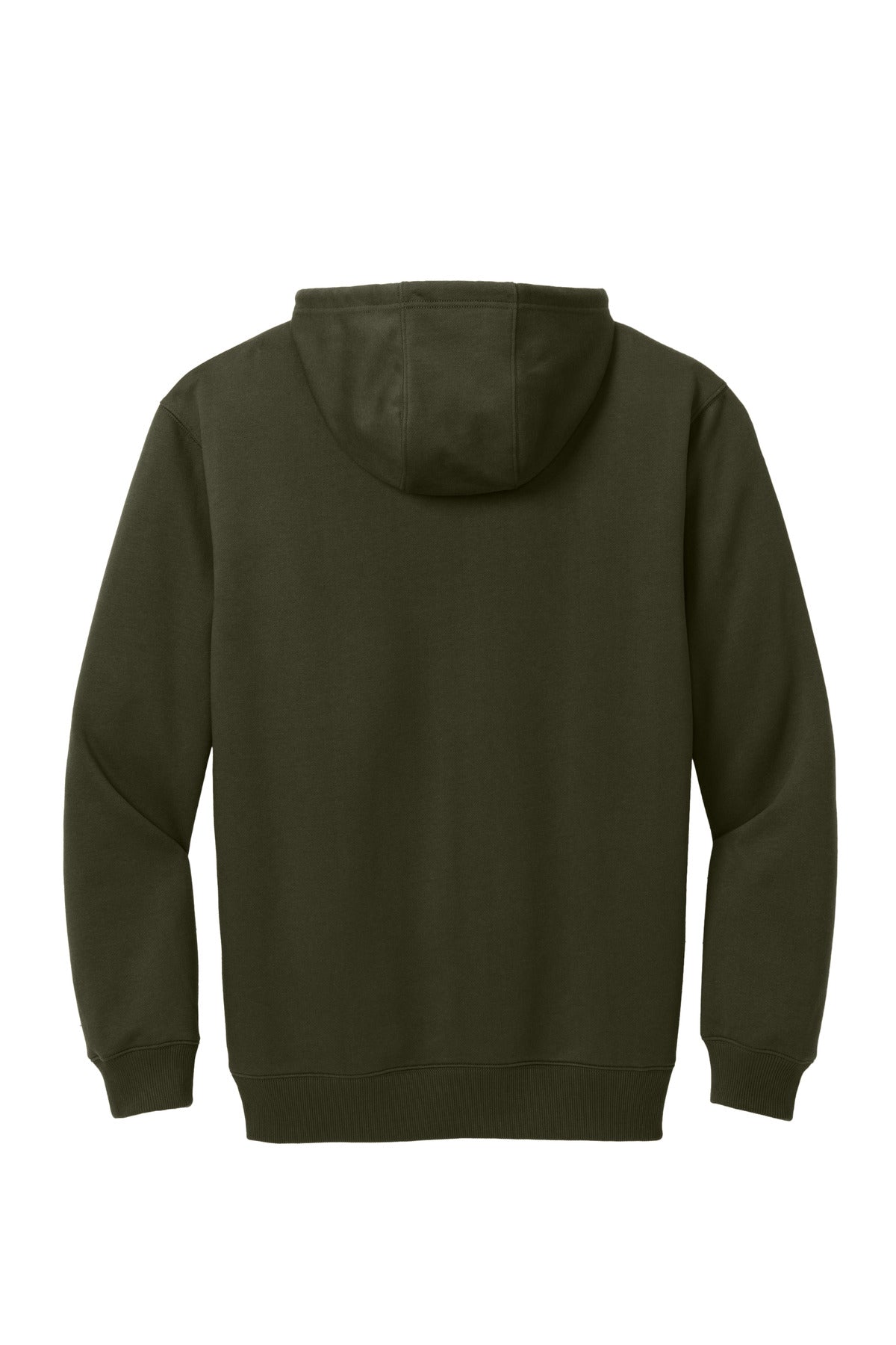 Rear View of TundraGrn CornerStone Tough Fleece Pullover Hoodie CSF630