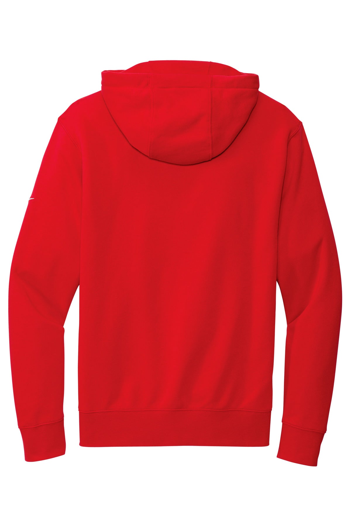 Rear View of UniRed Nike Club Fleece Sleeve Swoosh Full-Zip Hoodie NKDR1513