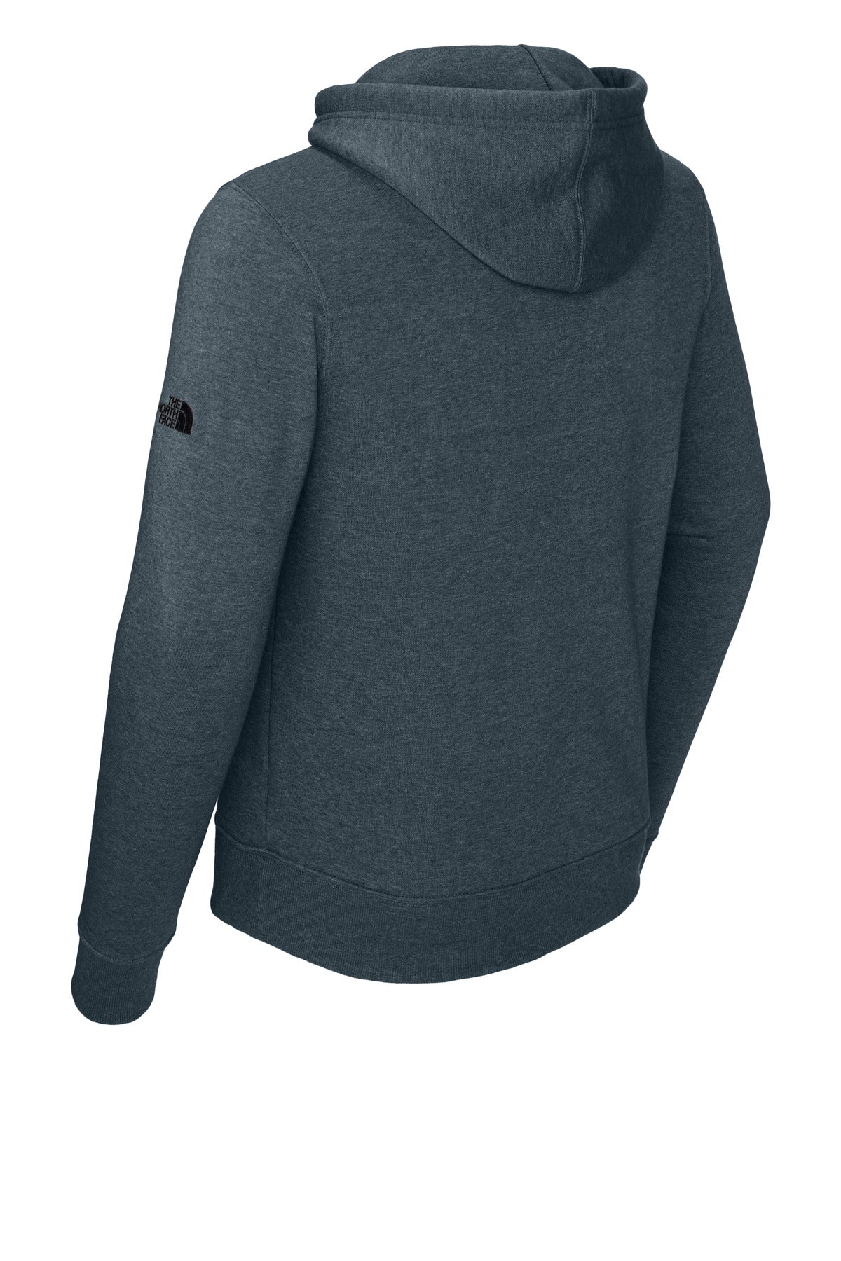 Rear View of UrbNvyHt The North Face Sleeve Logo Pullover Hoodie NF0A8AU0